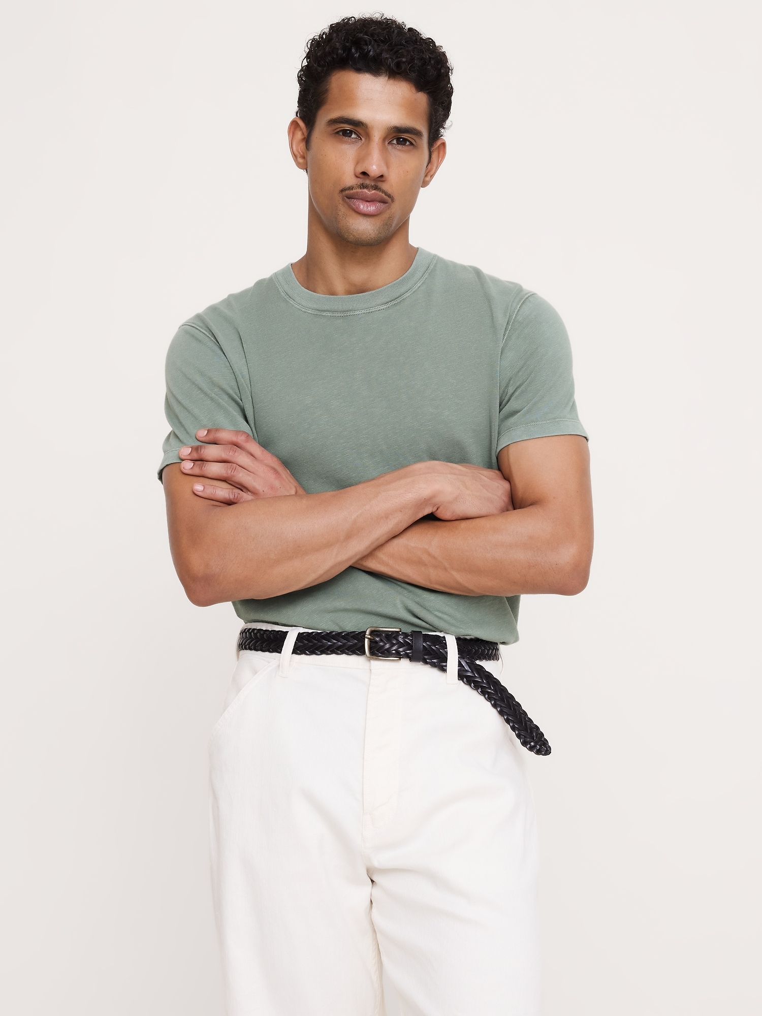 Image number 1 showing, Heritage Cotton Slub Crew-Neck T-Shirt