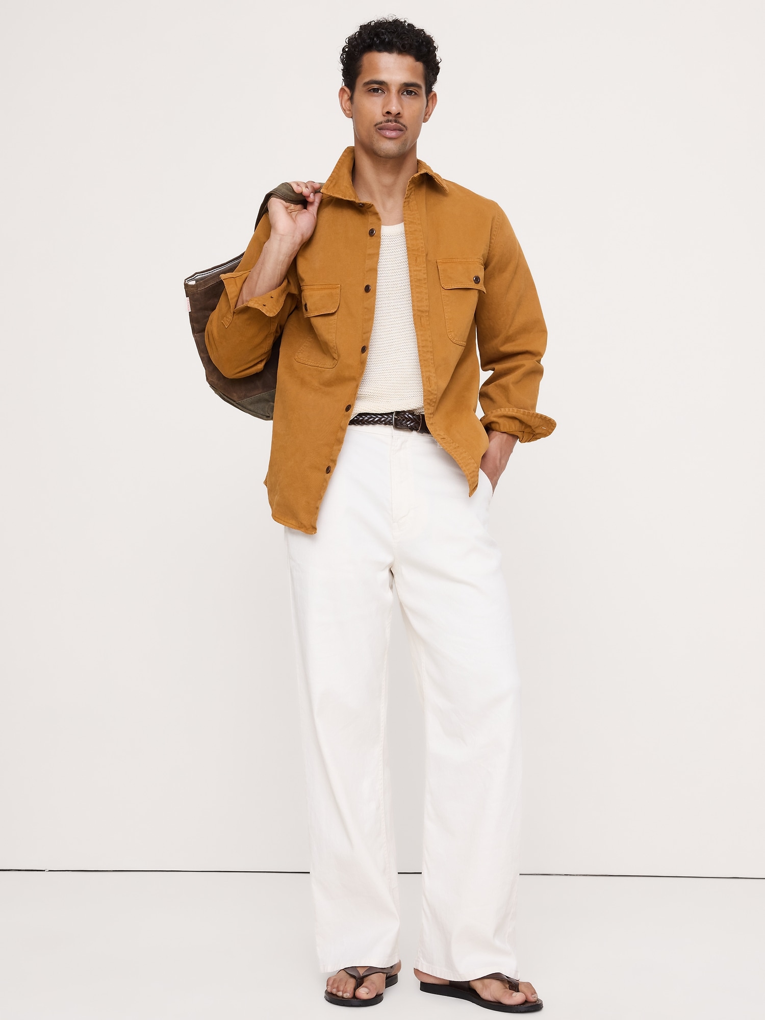 Image number 1 showing, Cotton Twill Overshirt