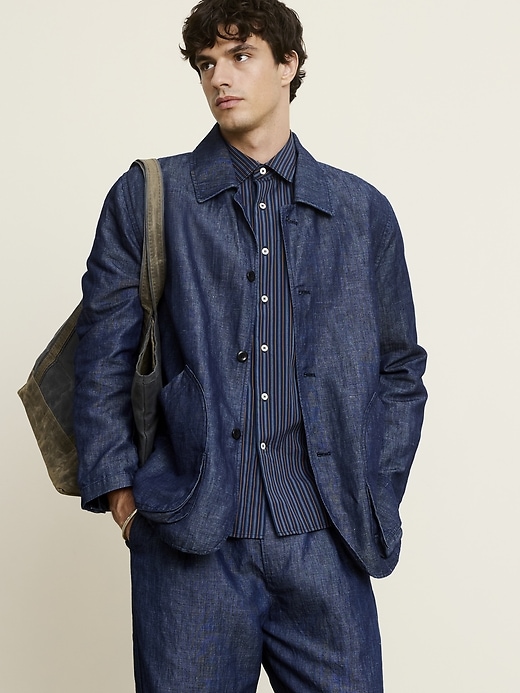 Chambray Walking Jacket | Banana Republic