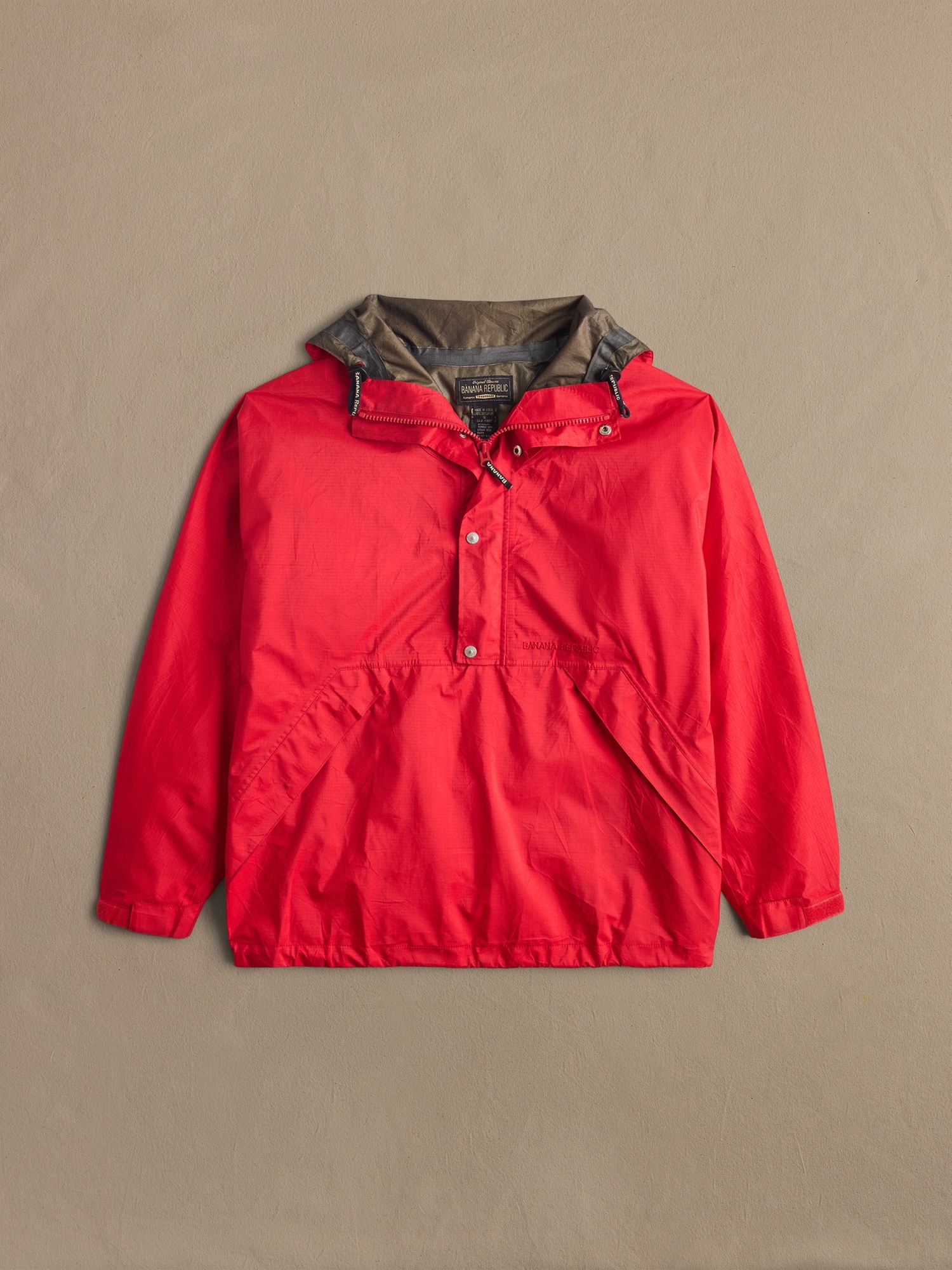 Image number 1 showing, Archive Red Anorak Jacket Men's Size S