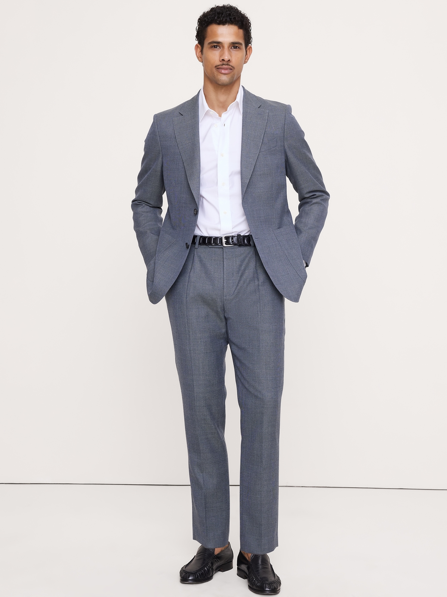 Image number 8 showing, Italian Wool Ventile Suit Pant