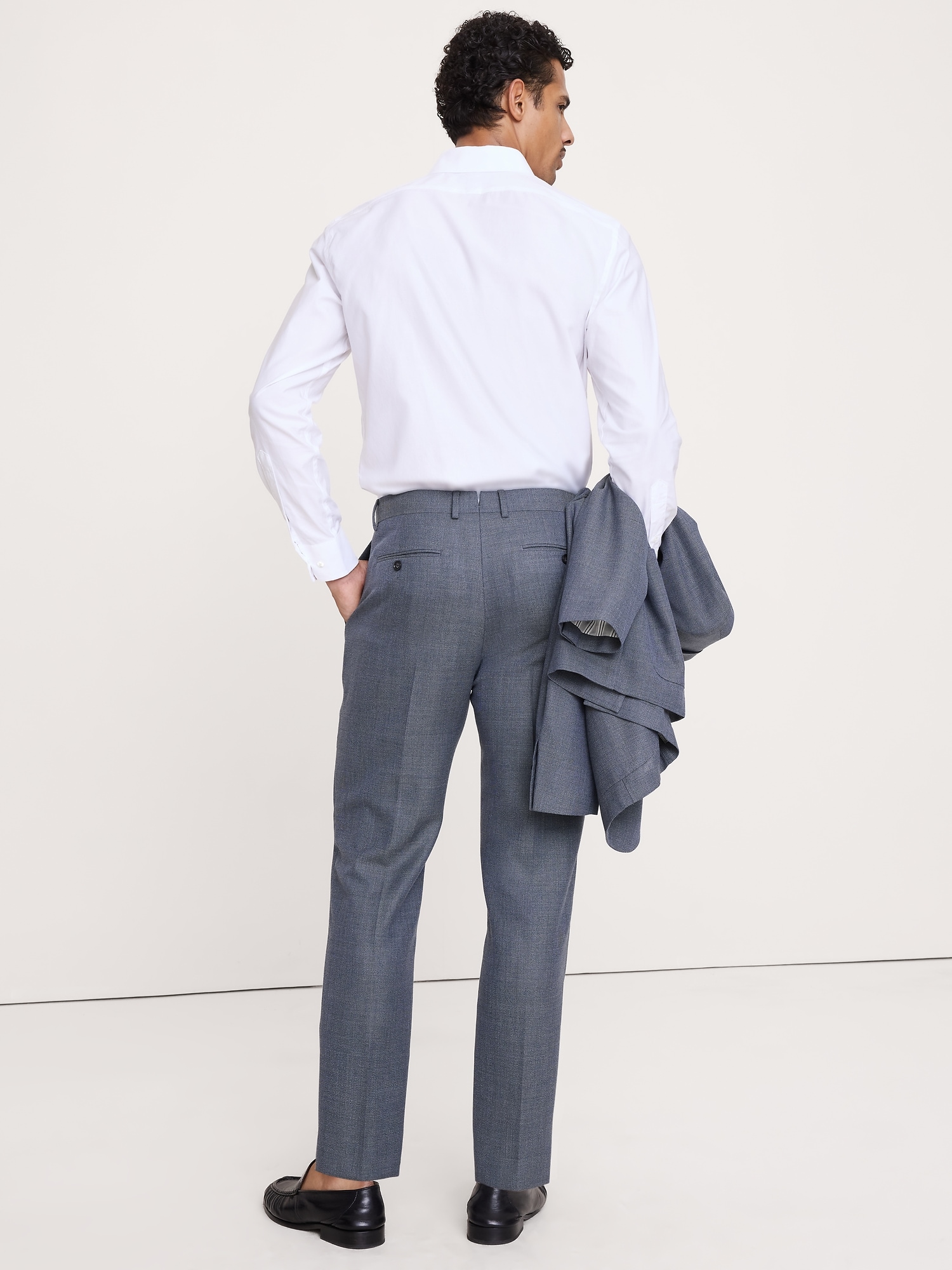 Image number 6 showing, Italian Wool Ventile Suit Pant