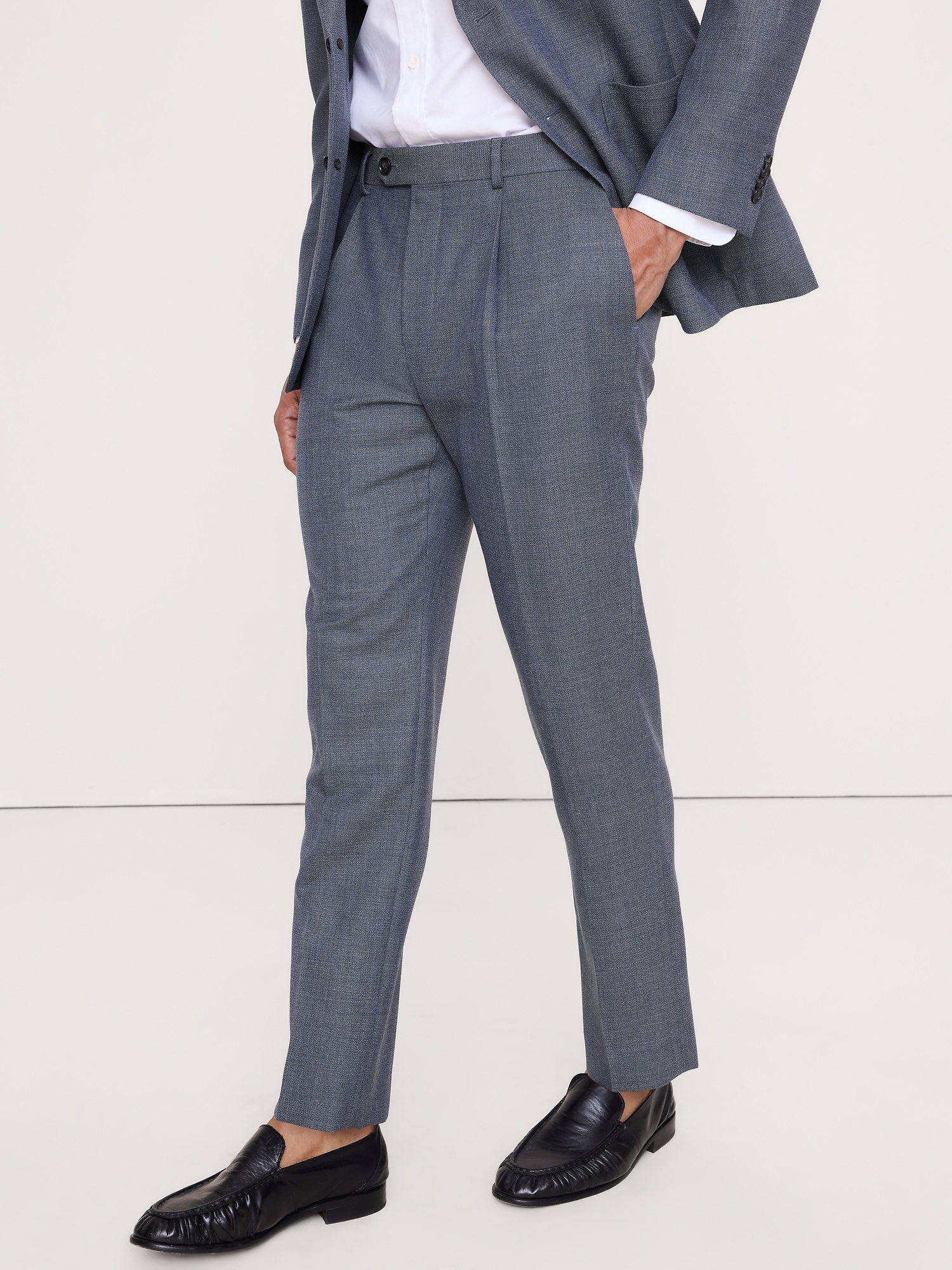 Image number 7 showing, Italian Wool Ventile Suit Pant