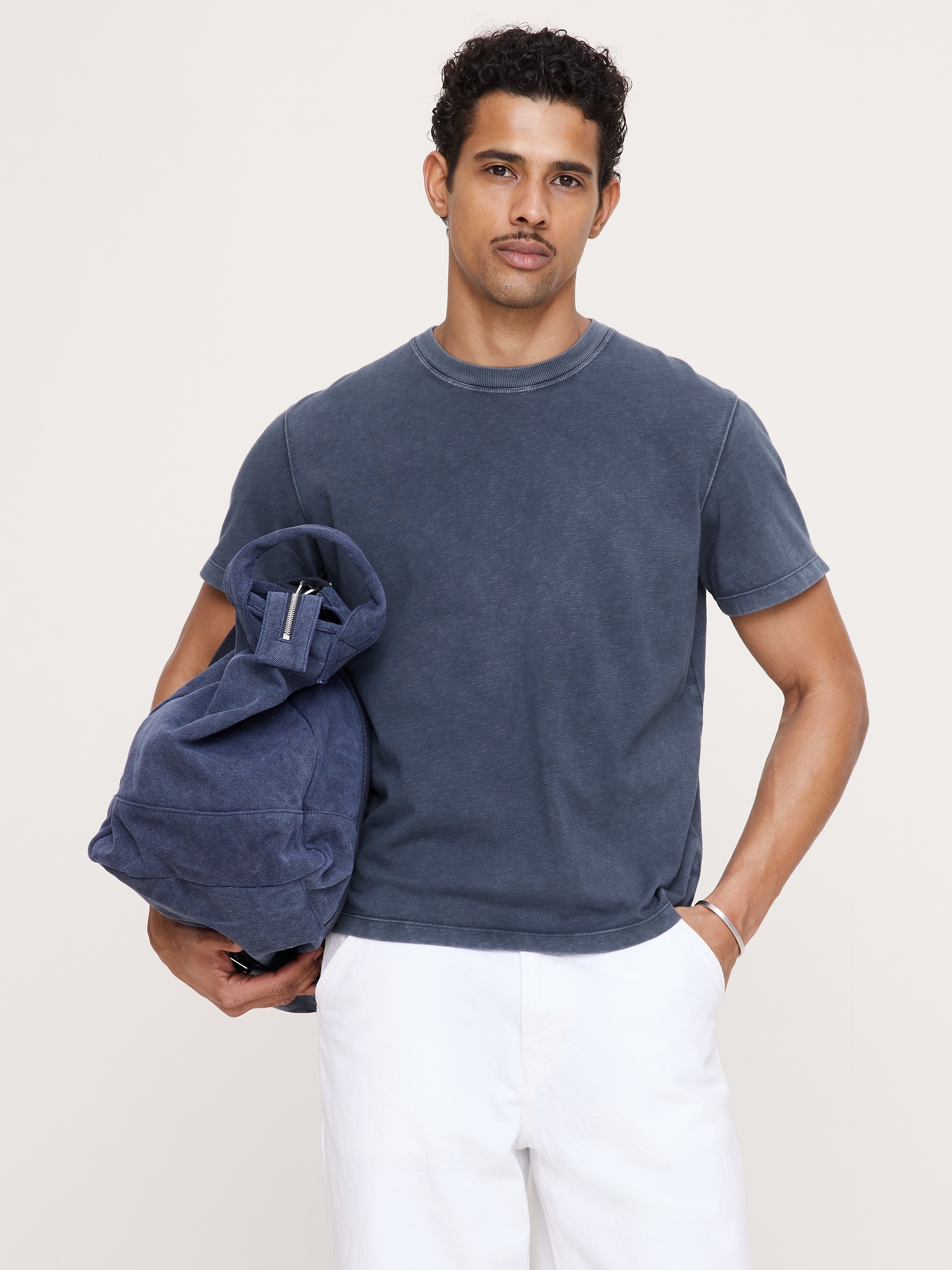 Image number 1 showing, Heritage Cotton Slub Crew-Neck T-Shirt