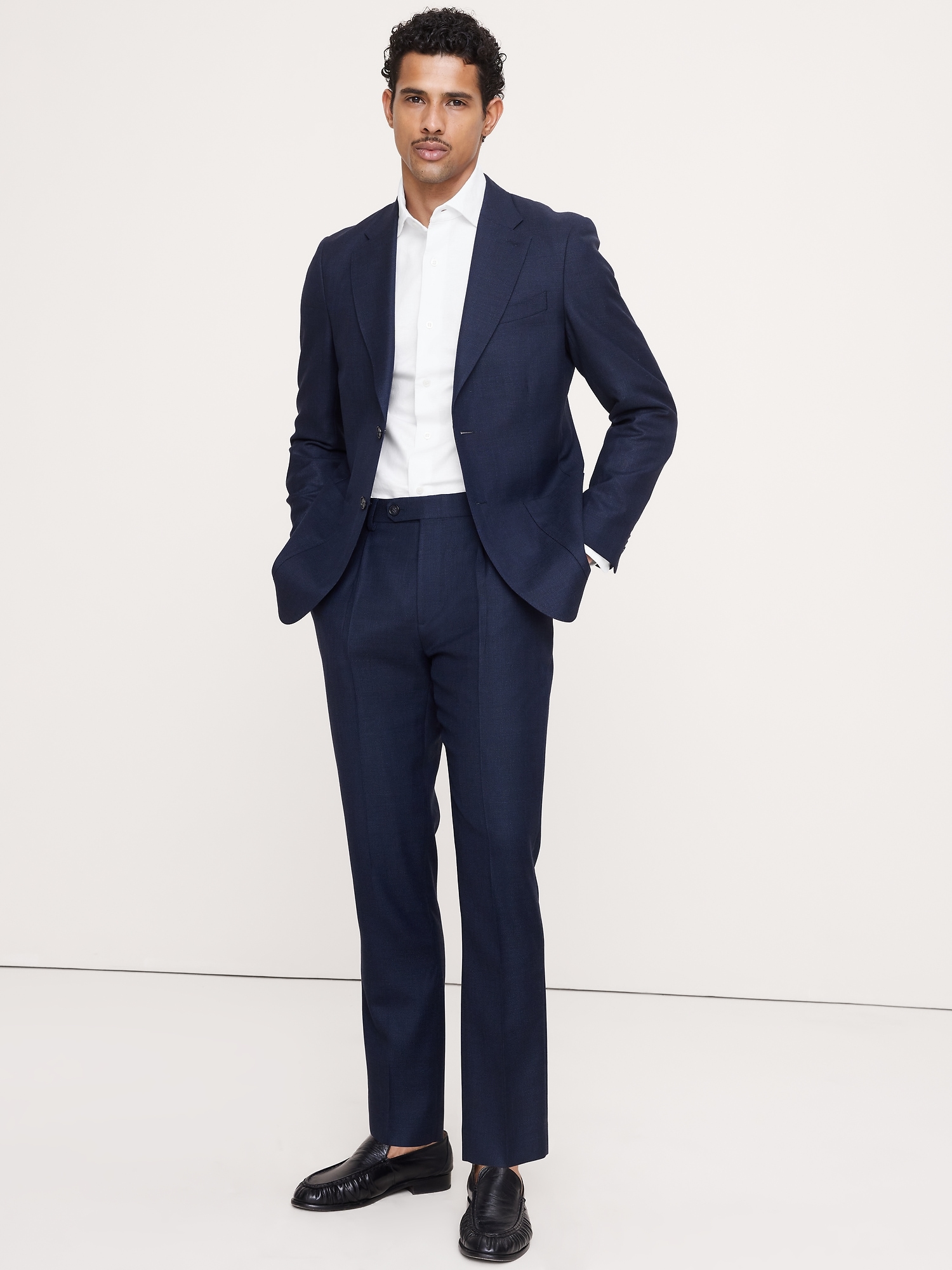 Image number 5 showing, Italian Wool Ventile Suit Pant