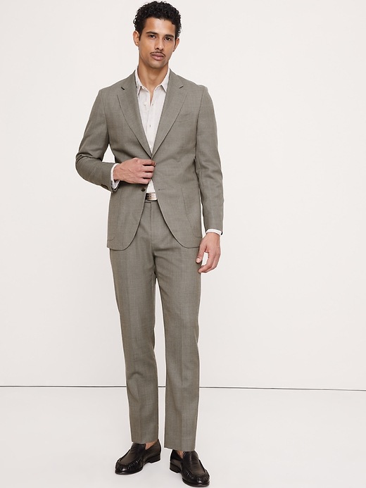 Tailored Slim-Fit Italian Wool Ventile Suit Jacket | Banana Republic