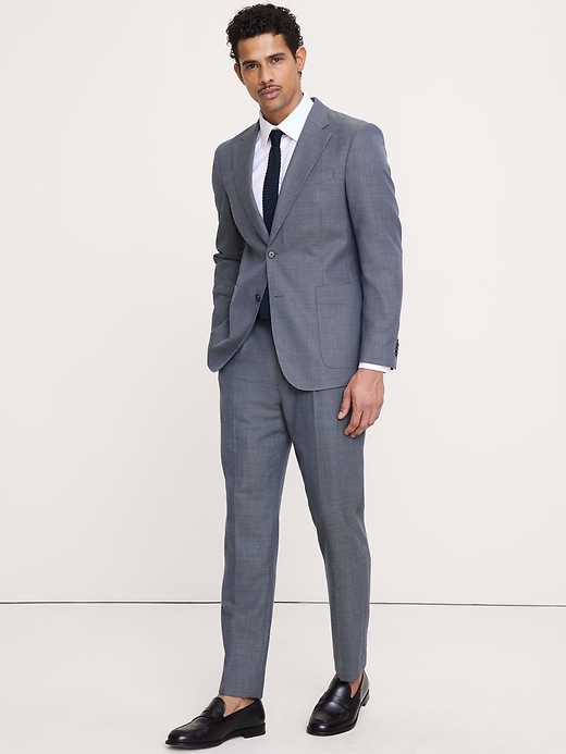 Tailored Slim-Fit Italian Wool Ventile Suit Jacket | Banana Republic