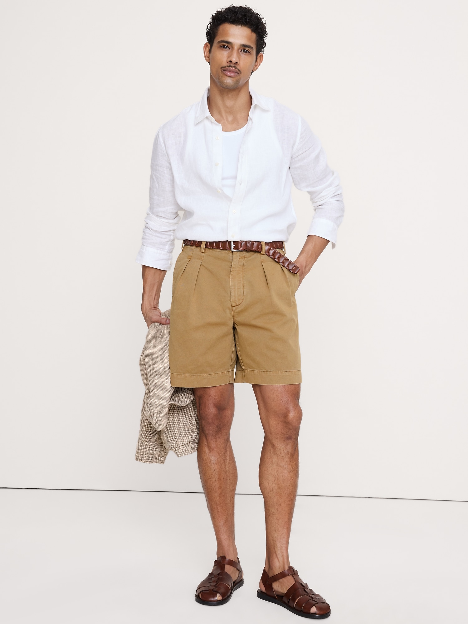 Image number 1 showing, Archive Reissue 8" Pleated Short