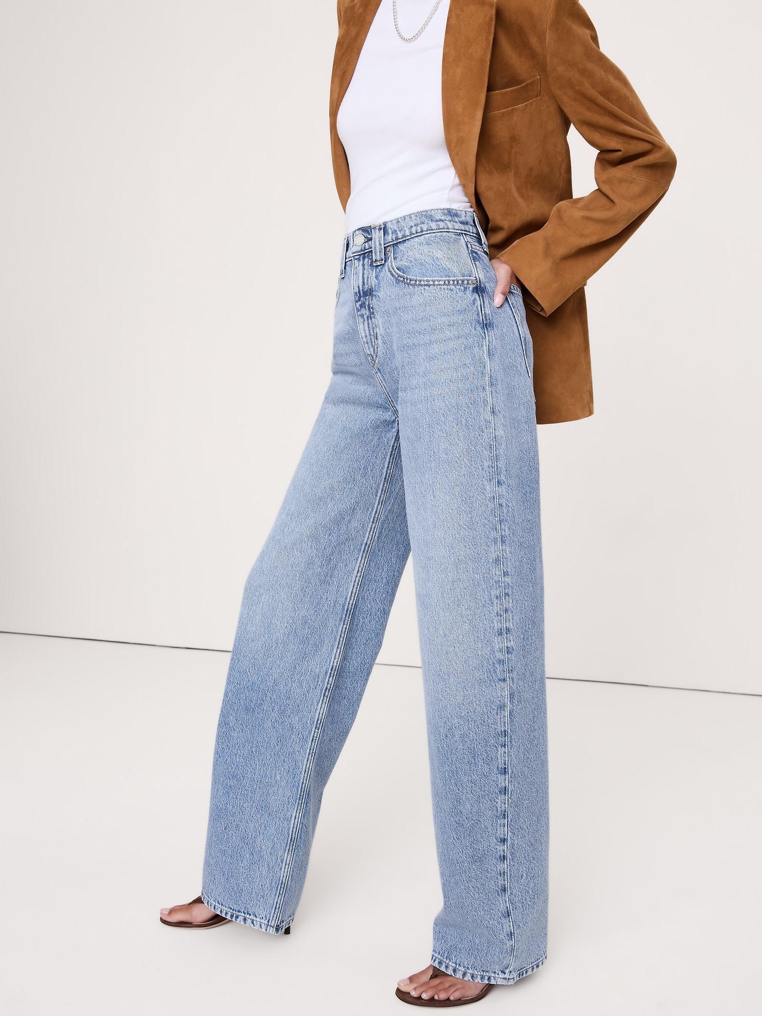 Image number 3 showing, High-Rise Relaxed Wide-Leg Jean
