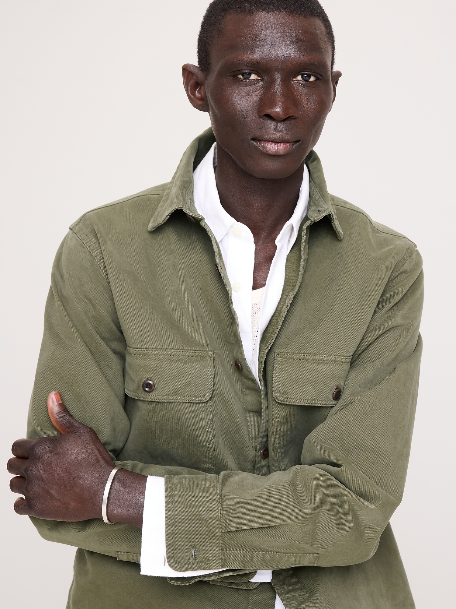 Image number 4 showing, Cotton Twill Overshirt