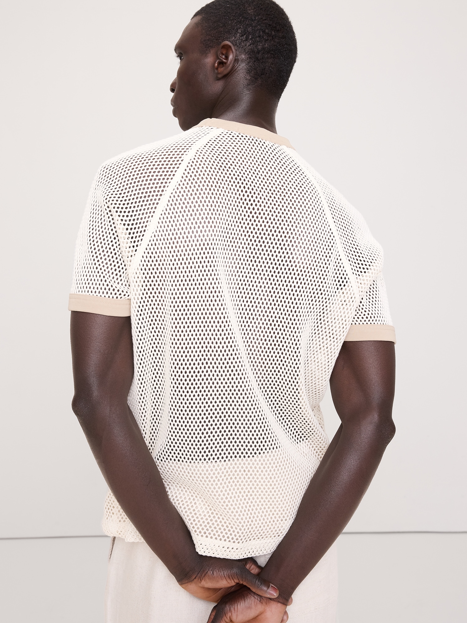 Image number 2 showing, Cotton Mesh T-Shirt