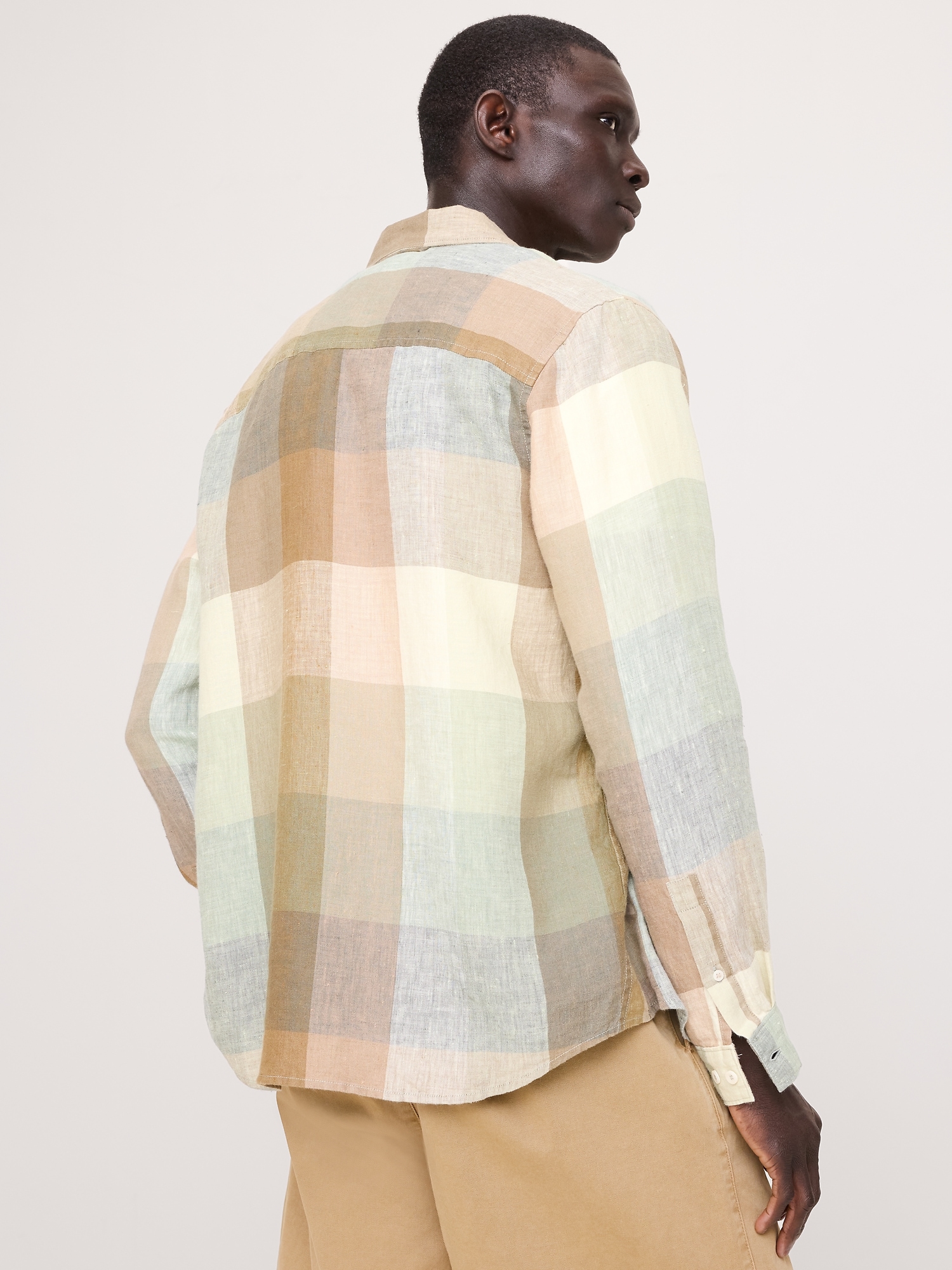 Image number 3 showing, Archive Reissue Standard-Fit Plaid Linen Shirt