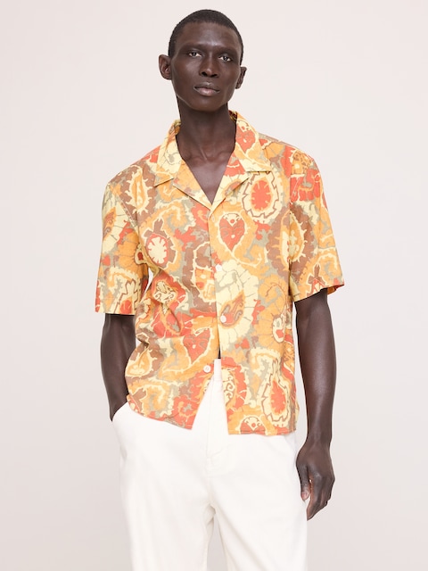 Relaxed-Fit Summerweight Cotton Resort Shirt