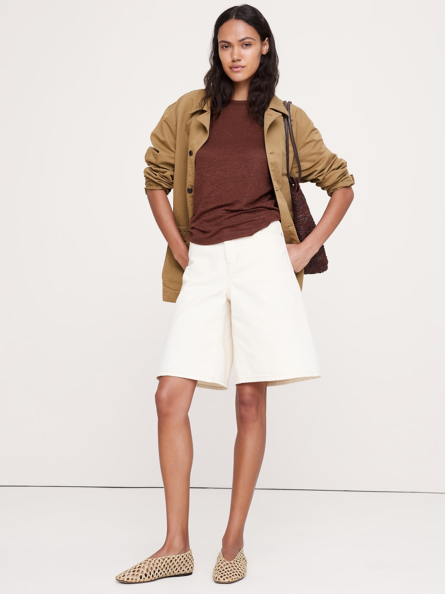 Image number 3 showing, Linen Cutaway Tank