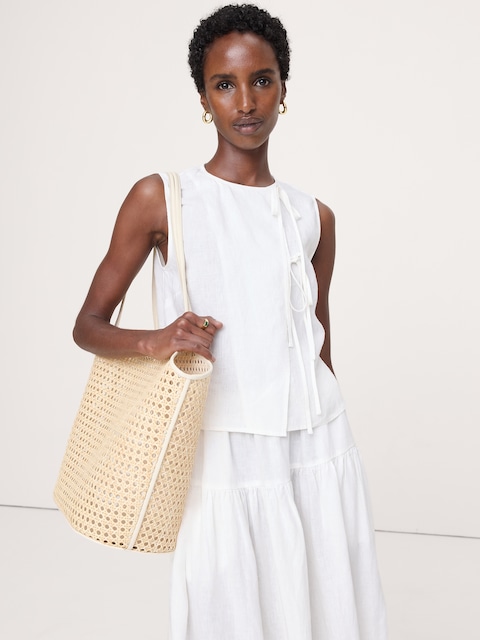 Linen Double-Tie Tank