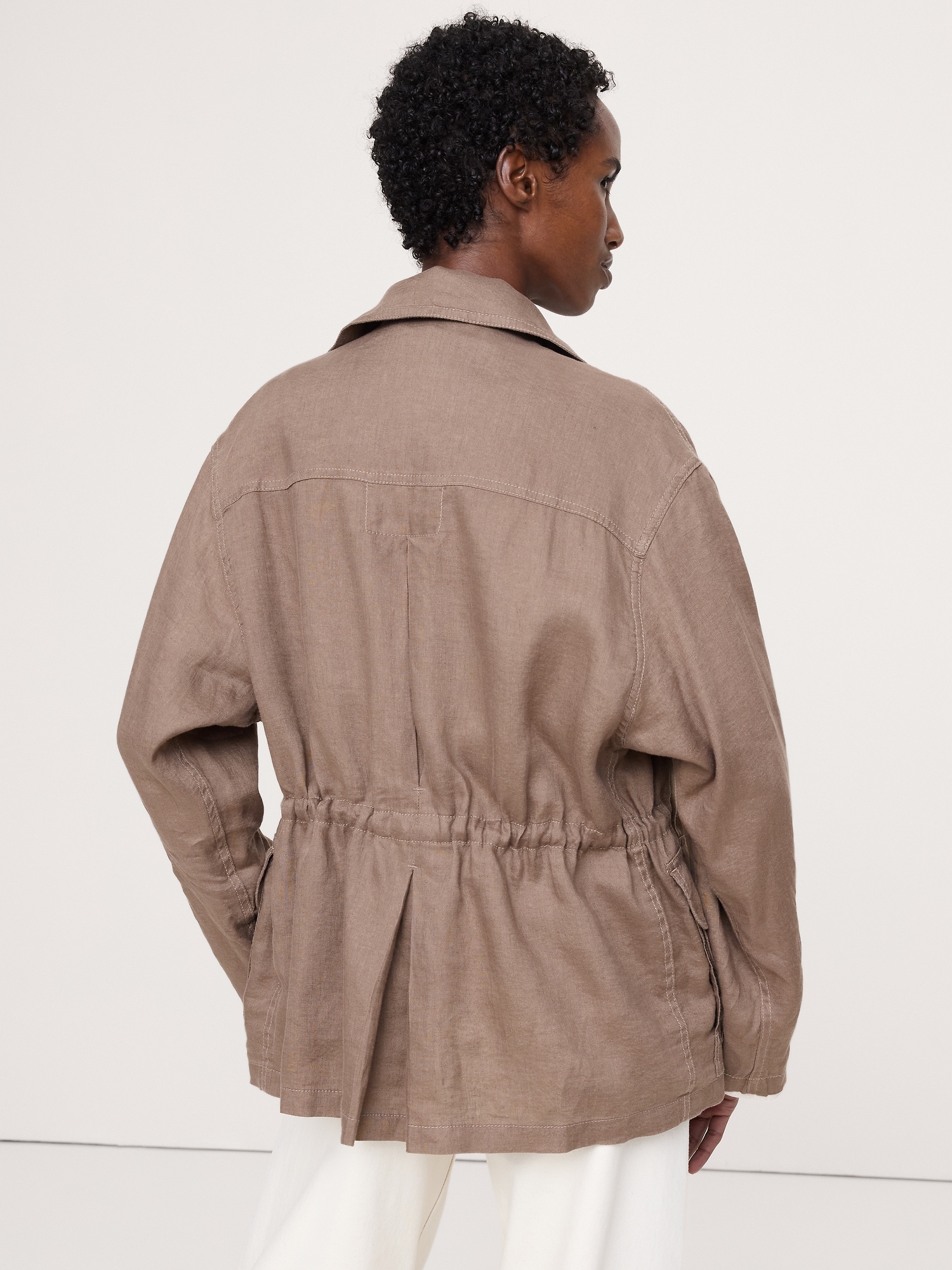 Image number 8 showing, Linen Chore Coat