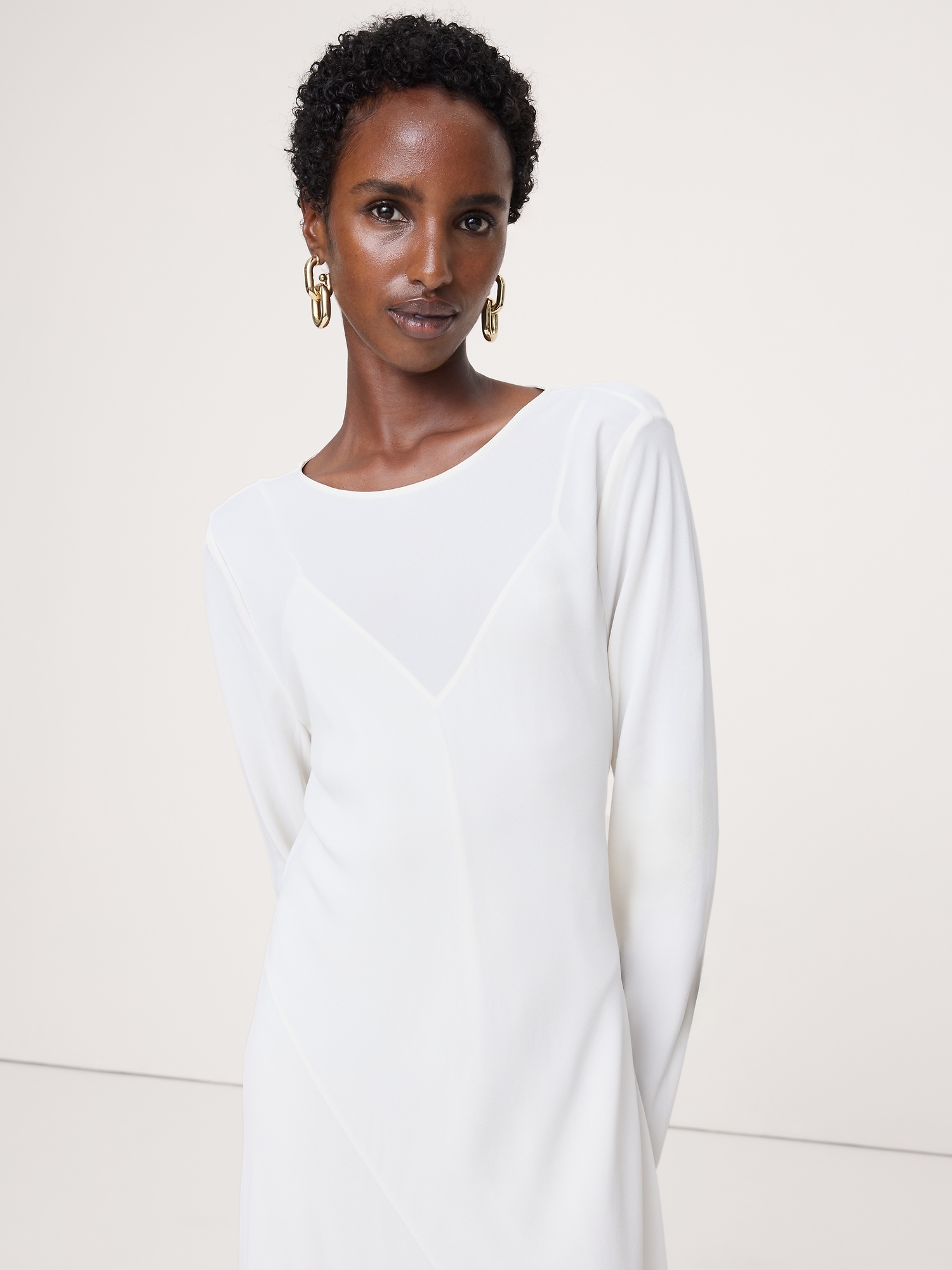 Image number 5 showing, Bias-Cut Chiffon Maxi Dress