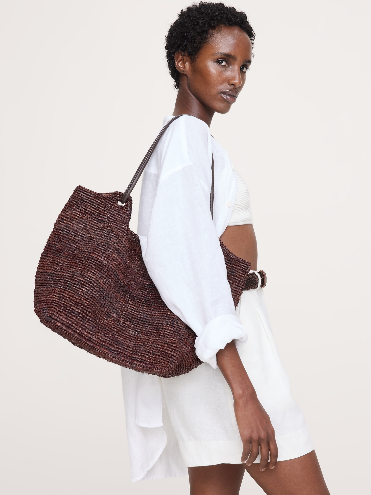 Image number 2 showing, Amaya Raffia Bag by Bembien