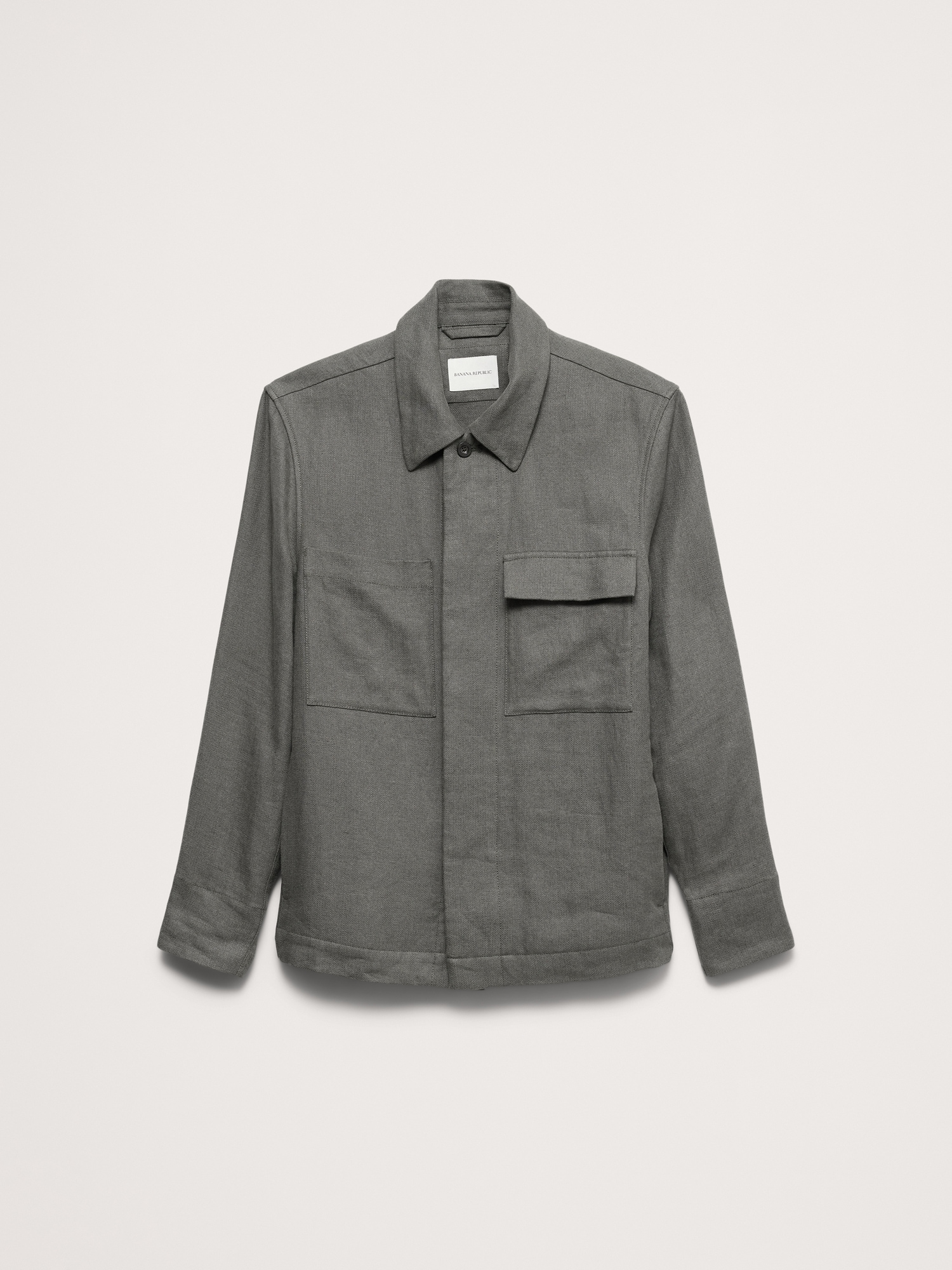 Image number 5 showing, Linen Four-Pocket Shirt Jacket