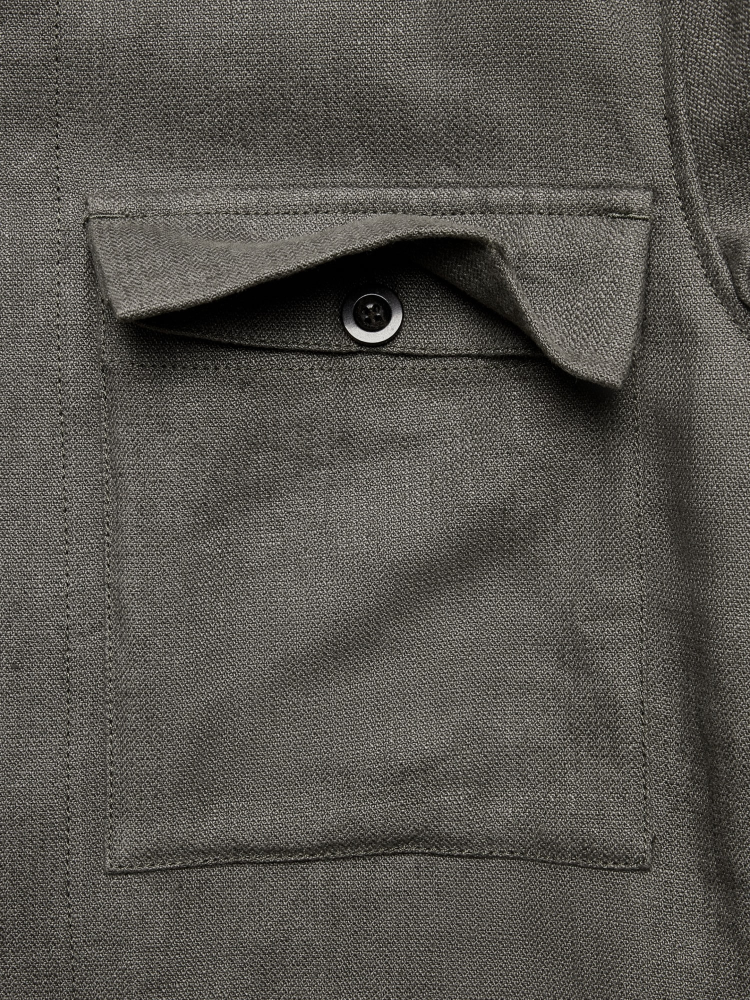 Image number 6 showing, Linen Four-Pocket Shirt Jacket