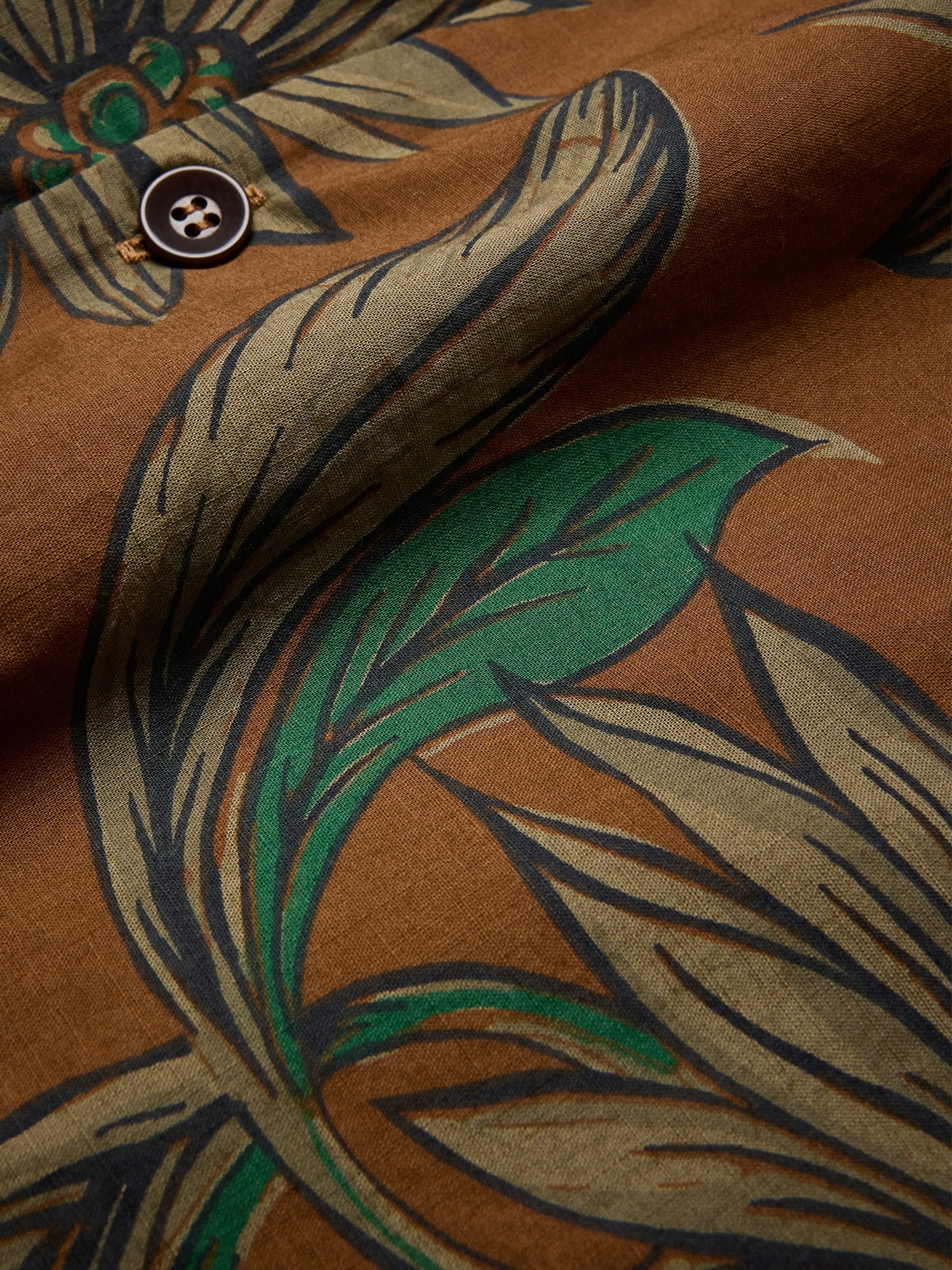 Image number 8 showing, Relaxed-Fit Cotton Slub Resort Shirt