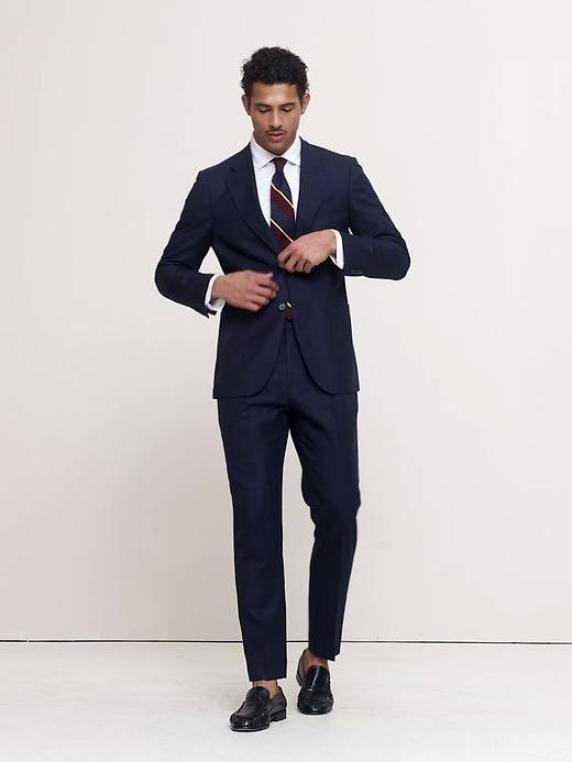 Tailored Slim-Fit Italian Wool Ventile Suit Jacket | Banana Republic