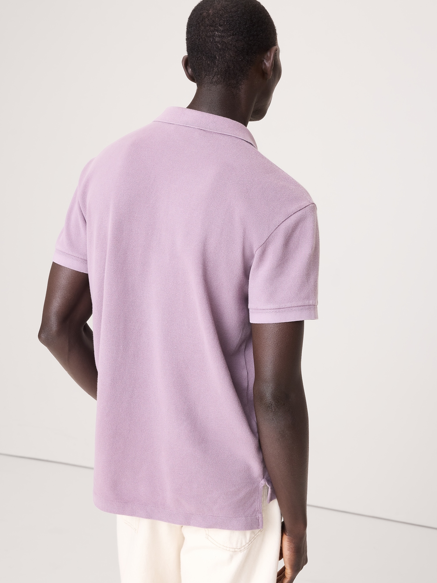 Image number 2 showing, Sueded Cotton Pique Polo