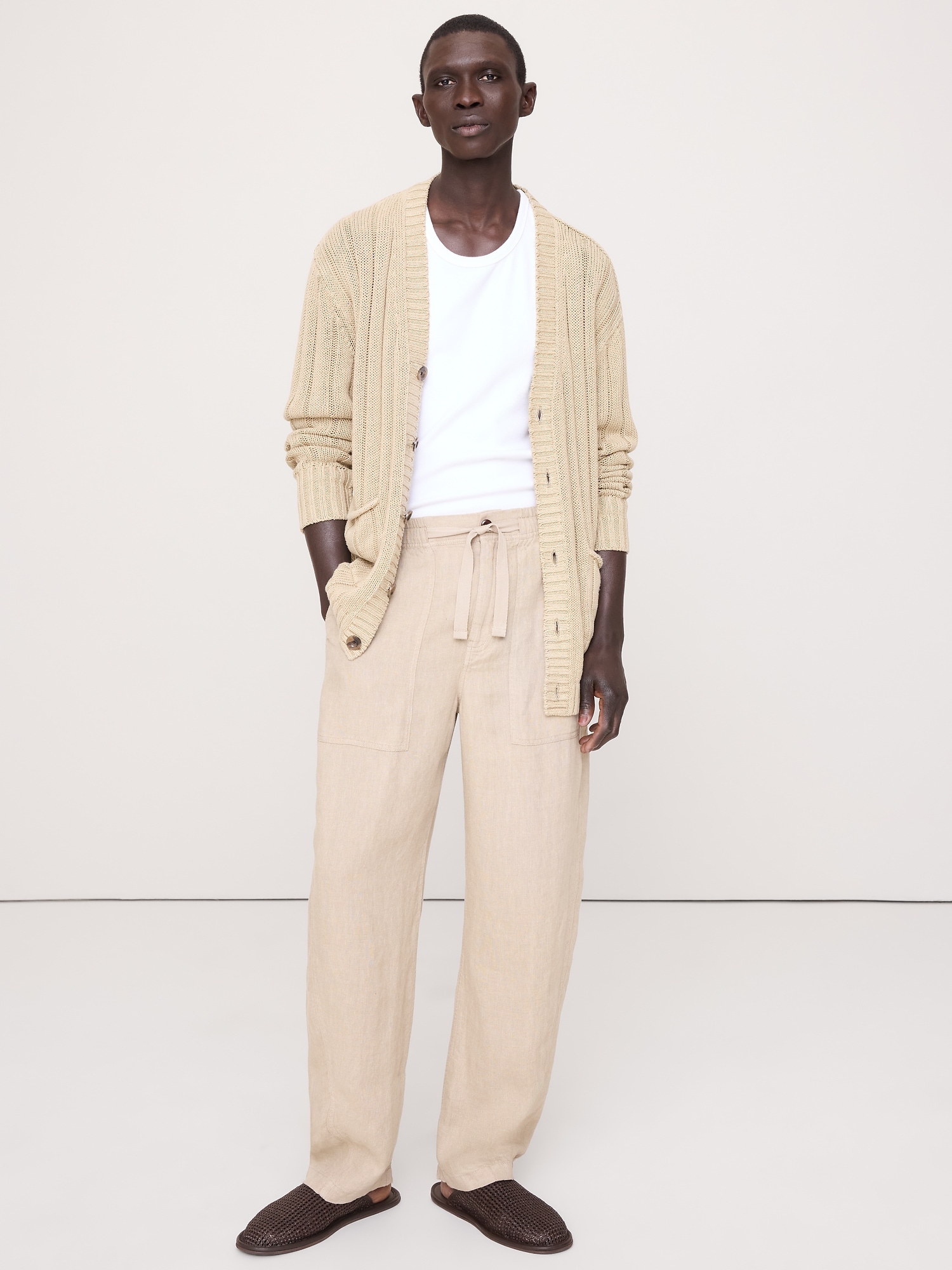 Image number 1 showing, Relaxed Linen Utility Beach Pant