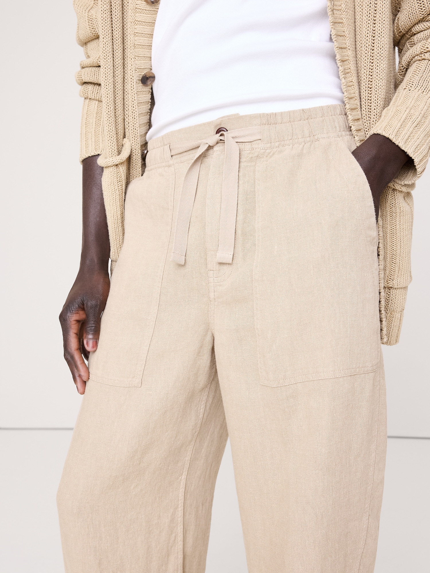 Image number 8 showing, Relaxed Linen Utility Beach Pant
