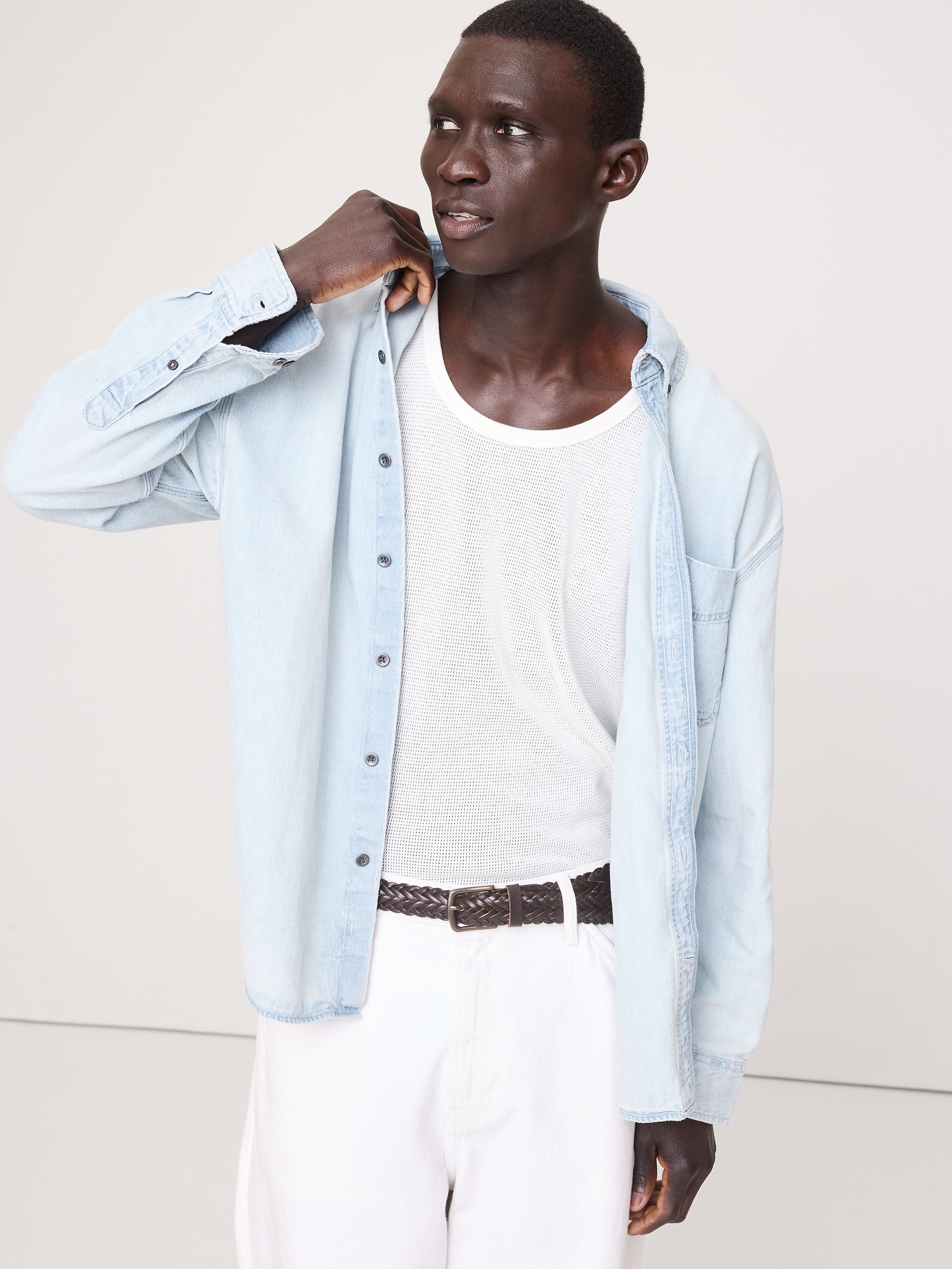 Image number 1 showing, Relaxed-Fit Denim Shirt