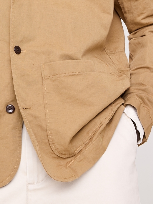 Italian Linen-Cotton Shirt Jacket | Banana Republic
