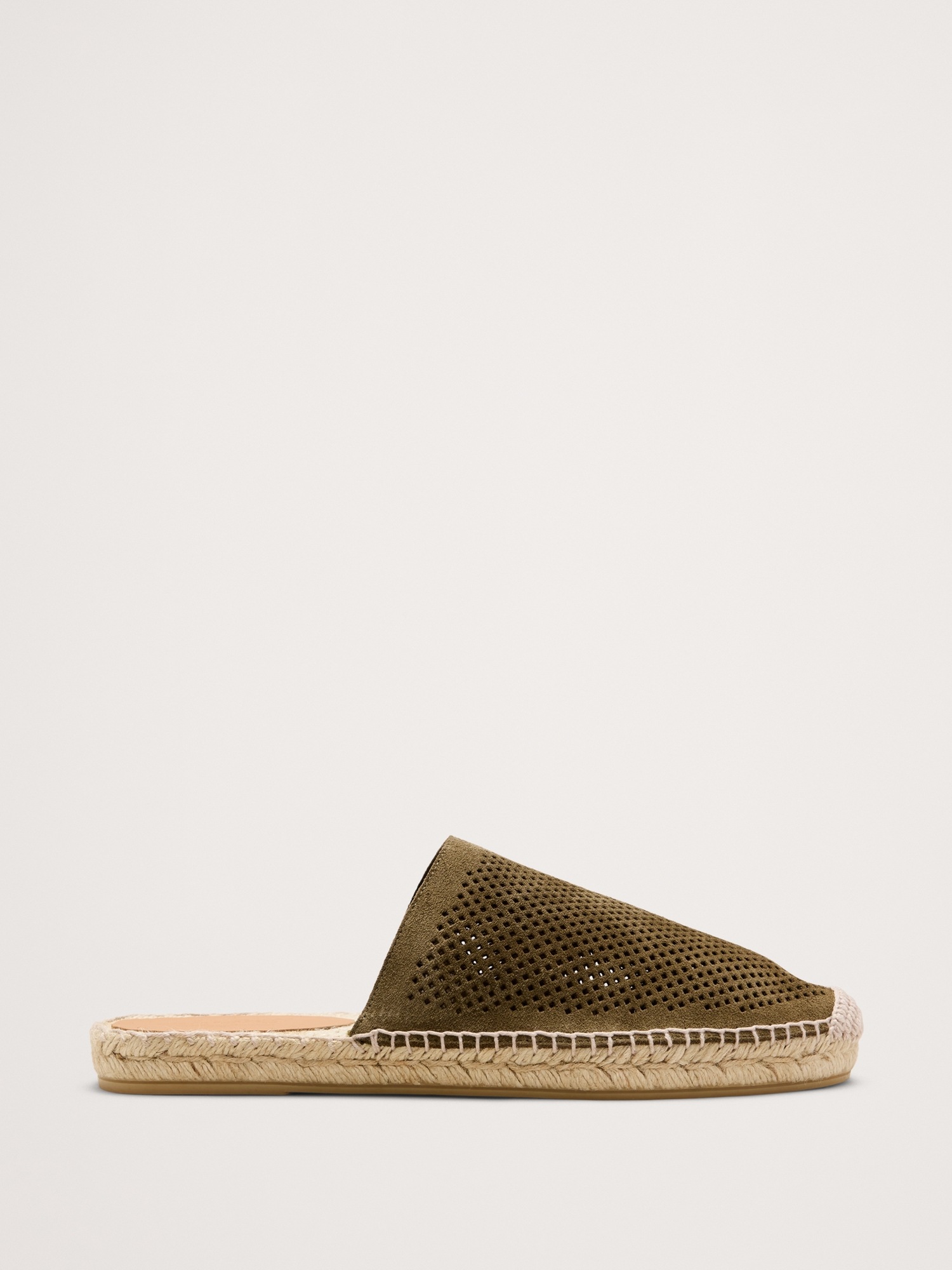 Мужские сандалии Banana Republic Suede Espadrille, цвет: Шалфейный зелёный