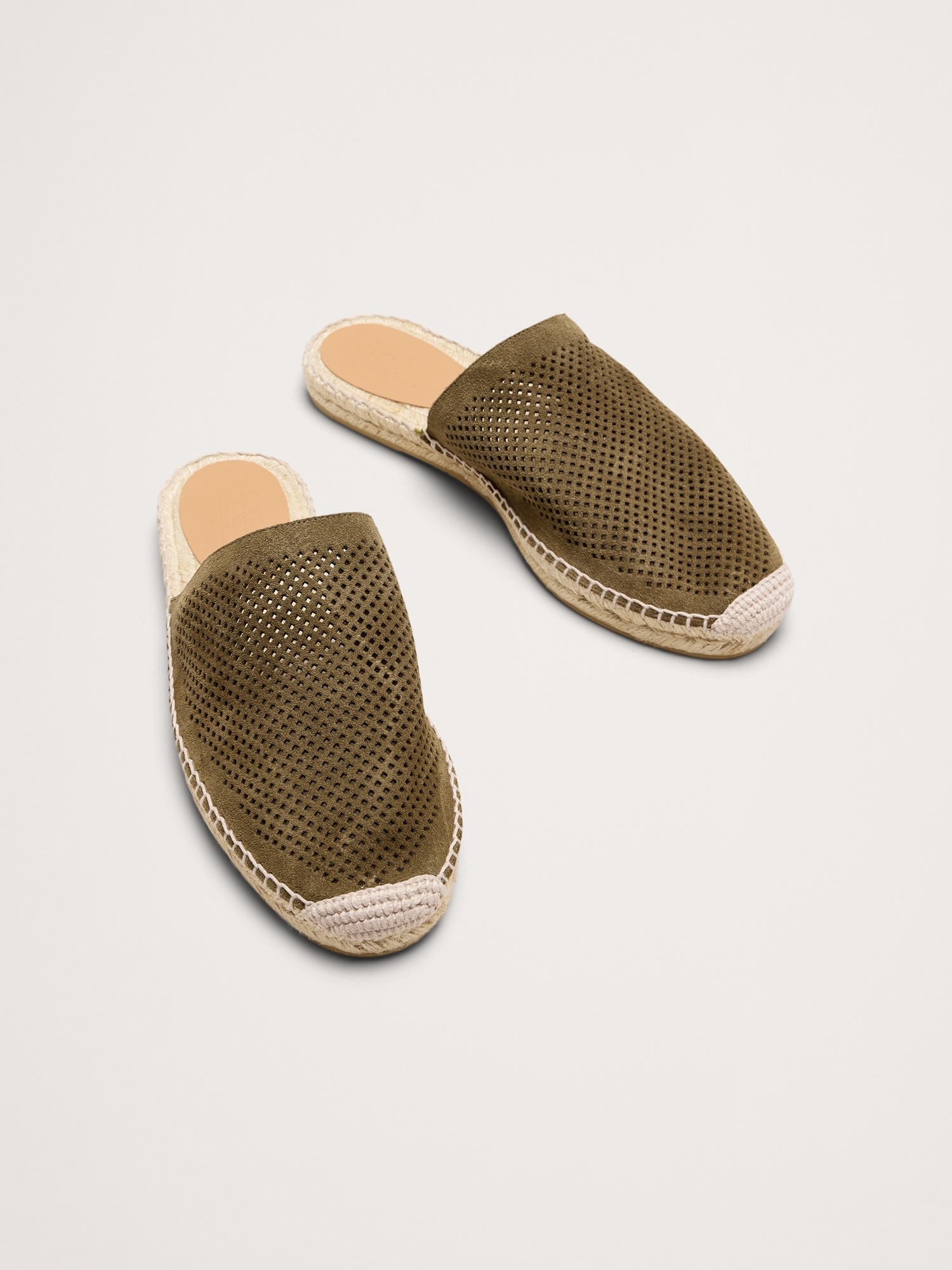 Мужские сандалии Banana Republic Suede Espadrille, цвет: Шалфейный зелёный — фото 3