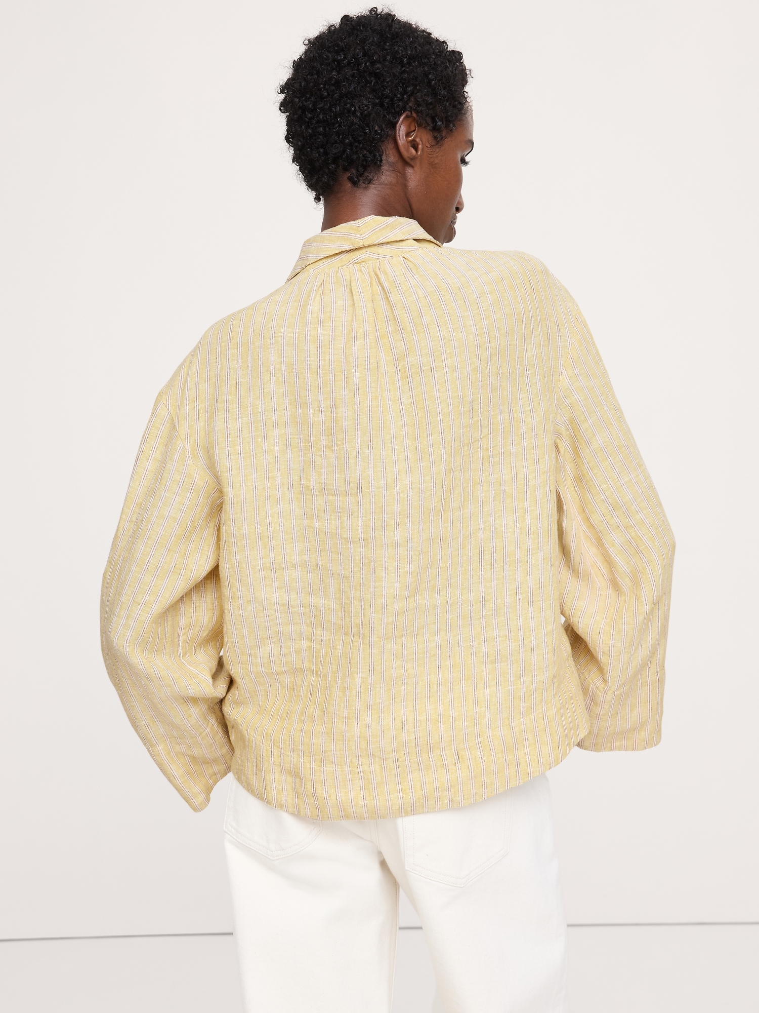 Image number 6 showing, Linen Popover Top