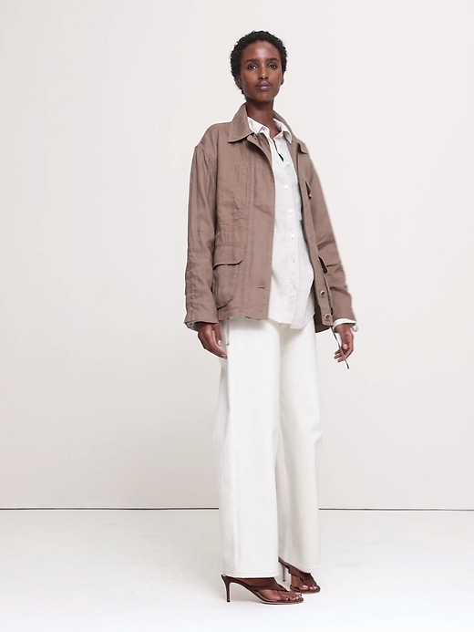 Archive Reissue Linen Chore Coat | Banana Republic