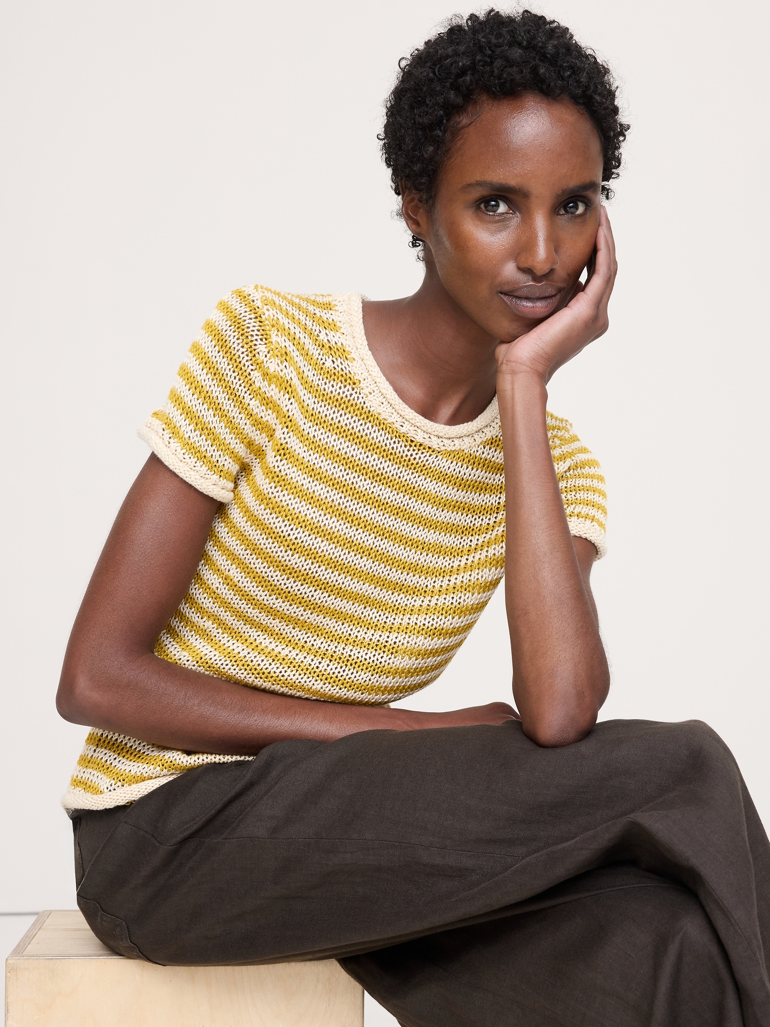 Heirloom Linen Sweater Tee