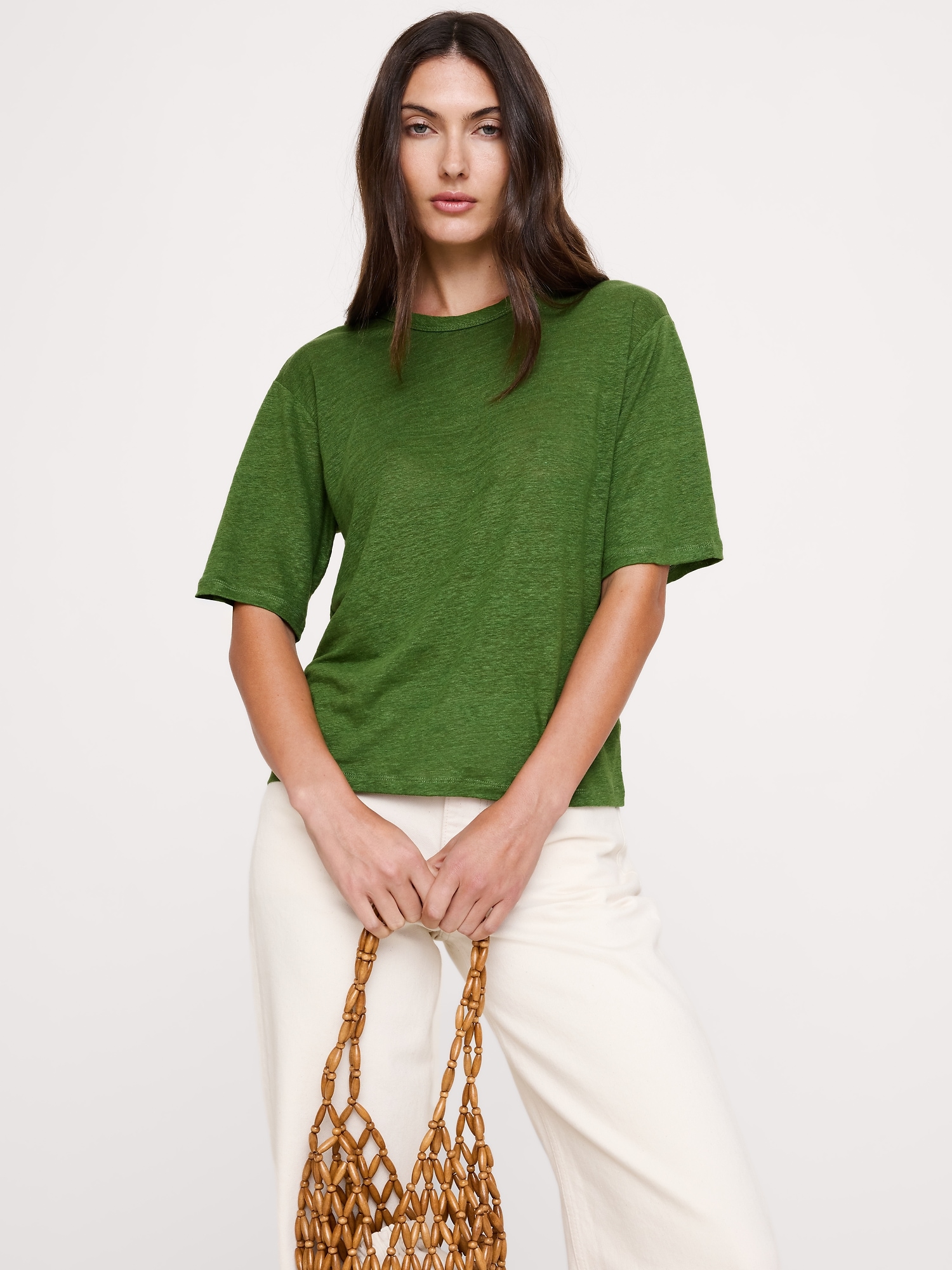 Image number 1 showing, Relaxed Linen T-Shirt