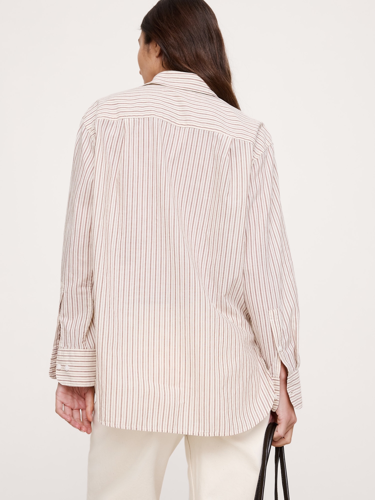 Image number 3 showing, The Oversized Shirt in Cotton Poplin