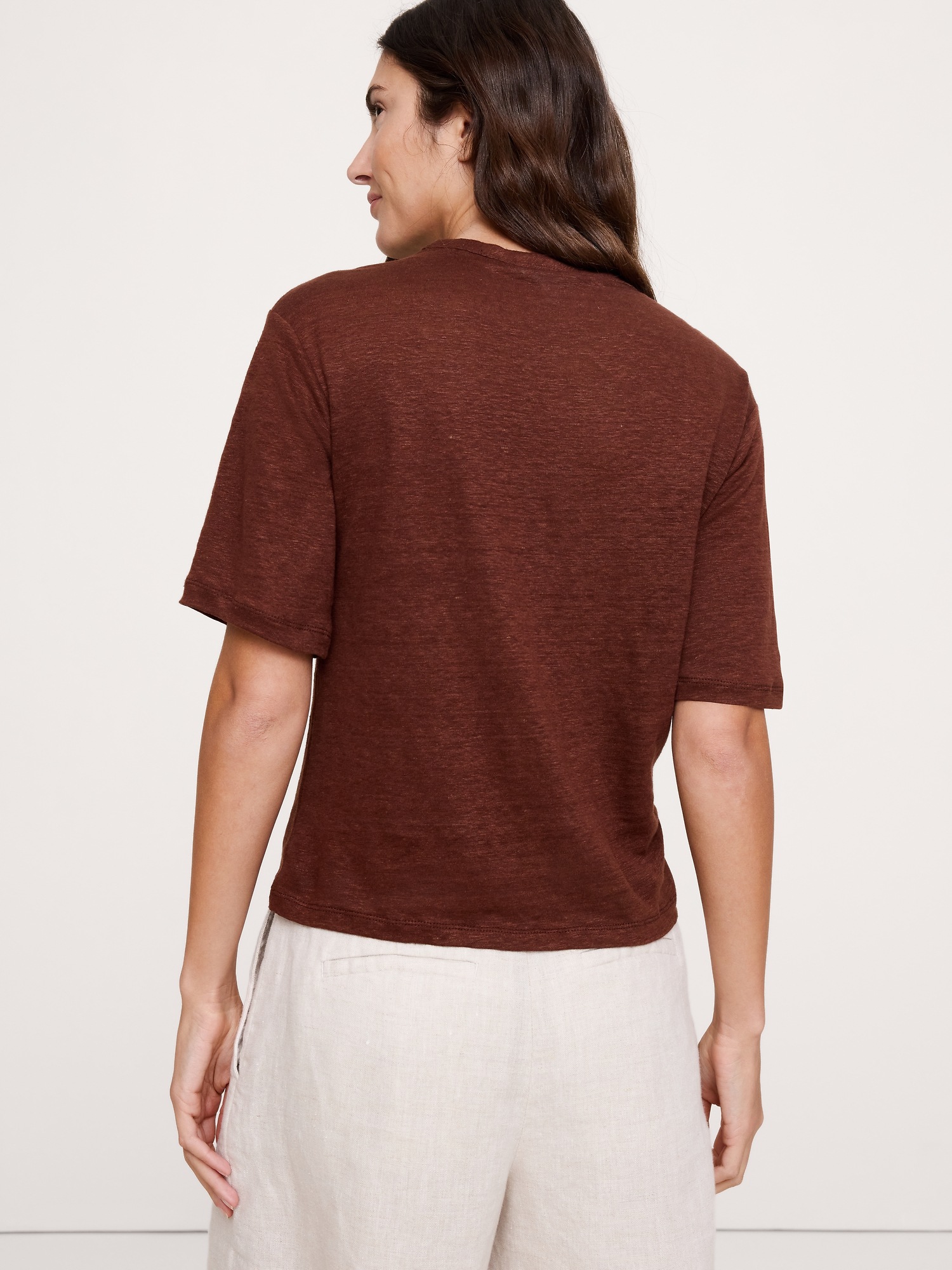 Image number 6 showing, Relaxed Linen T-Shirt