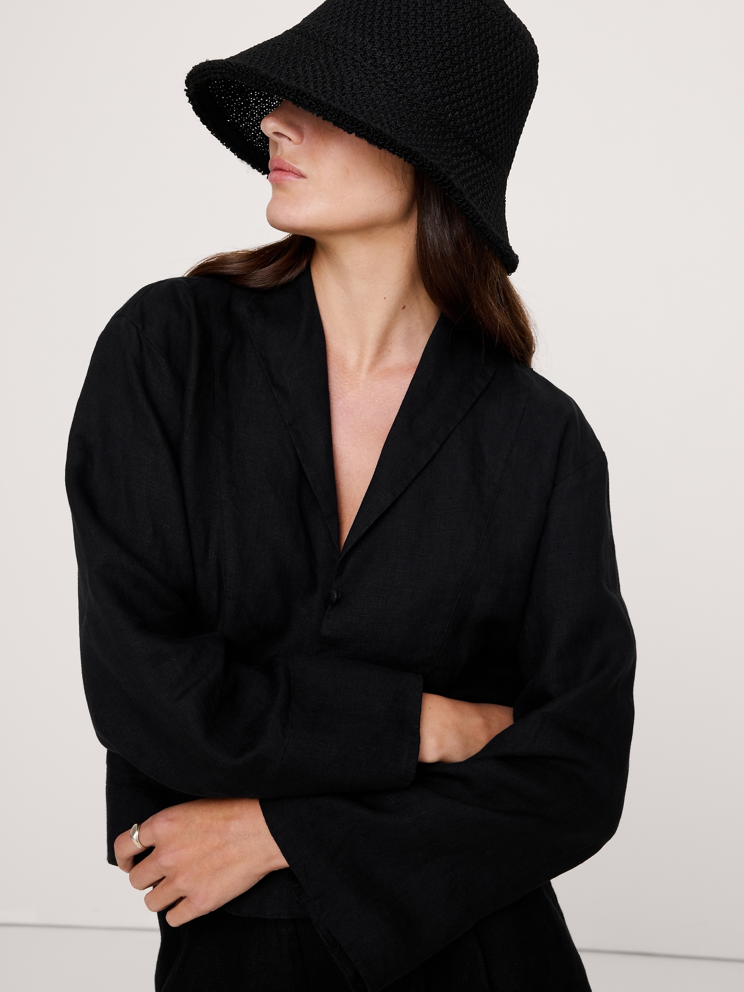 Image number 4 showing, Linen Popover Top