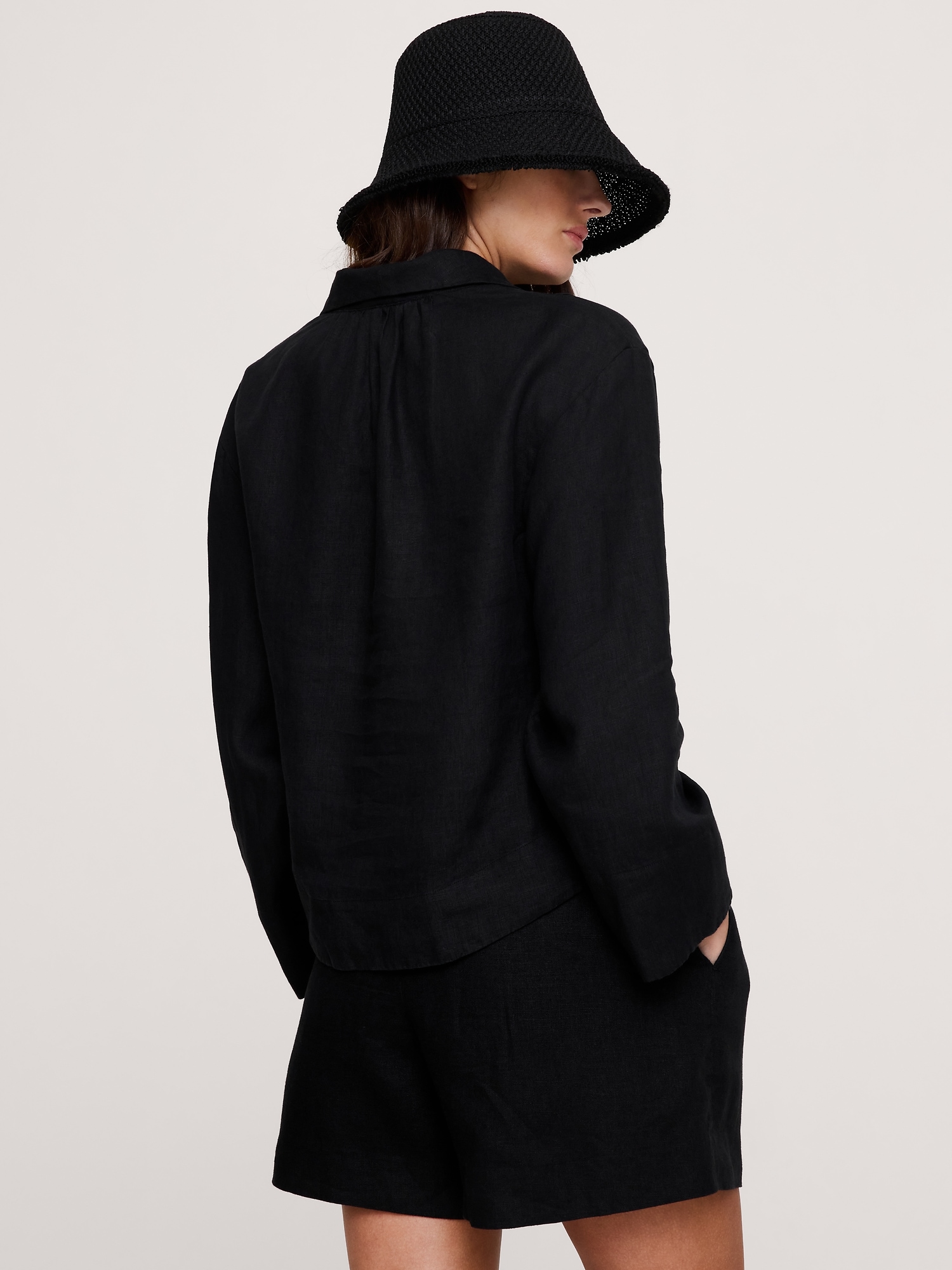 Image number 3 showing, Linen Popover Top