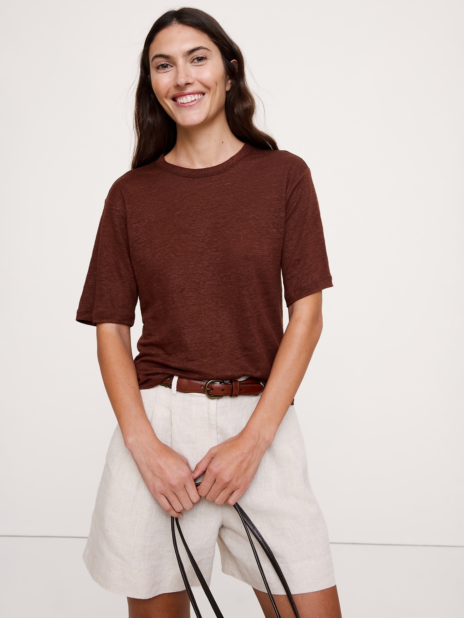 Image number 1 showing, Relaxed Linen T-Shirt