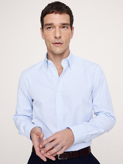 banana republic men's poplin dress shirt Banana Republic Men's Poplin Dress Shirt Slim Fit