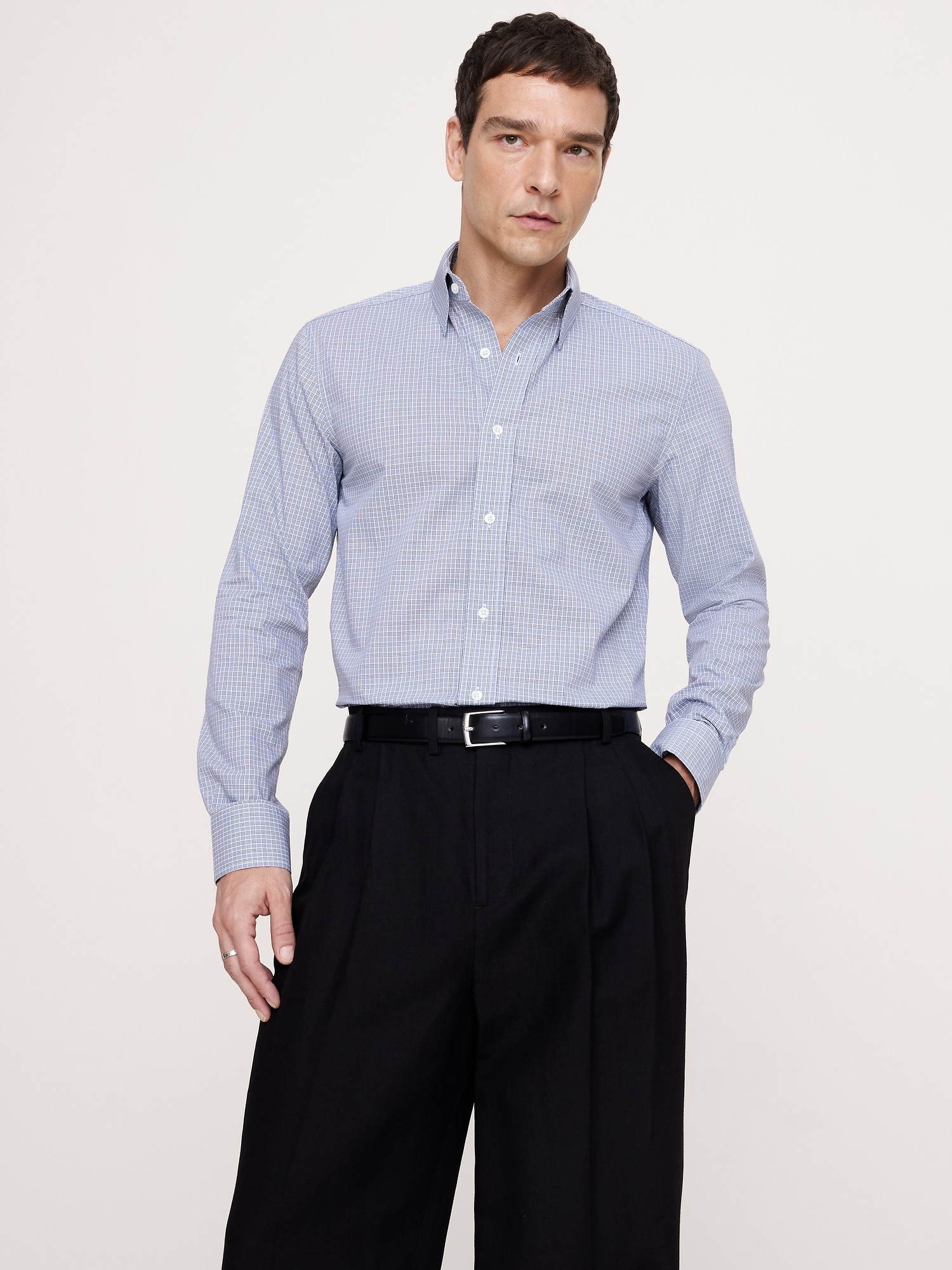 Slim-Fit Wrinkle-Resistant Dress Shirt