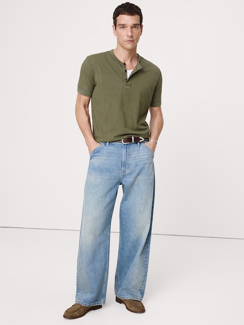 Heritage Cotton Slub Henley T-Shirt
