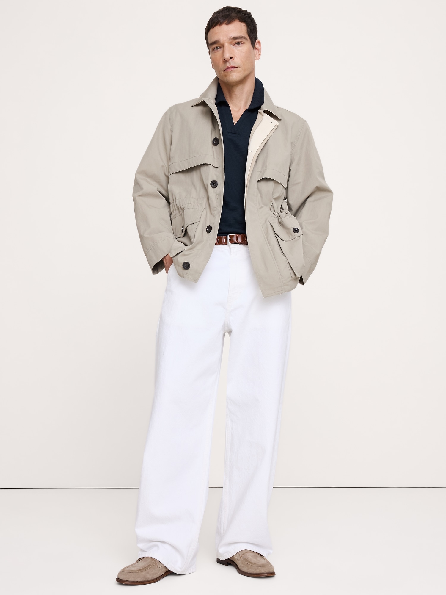 Image number 3 showing, Mesh Johnny-Collar Polo