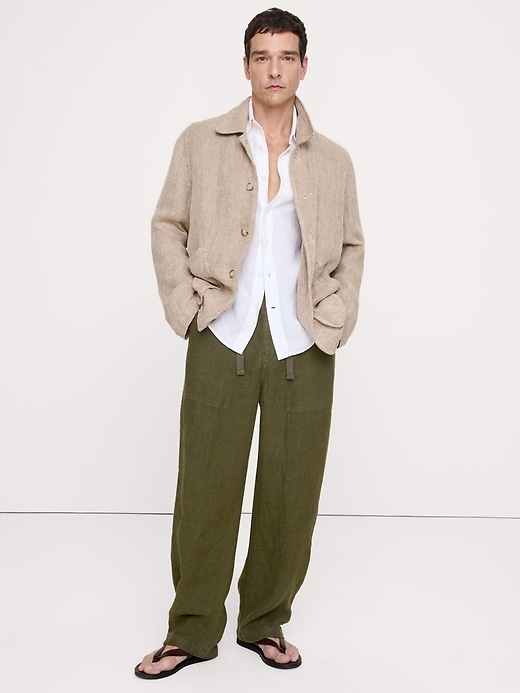 Relaxed Linen Utility Beach Pant | Banana Republic Relaxed Linen Utility Beach Pant | Banana Republic