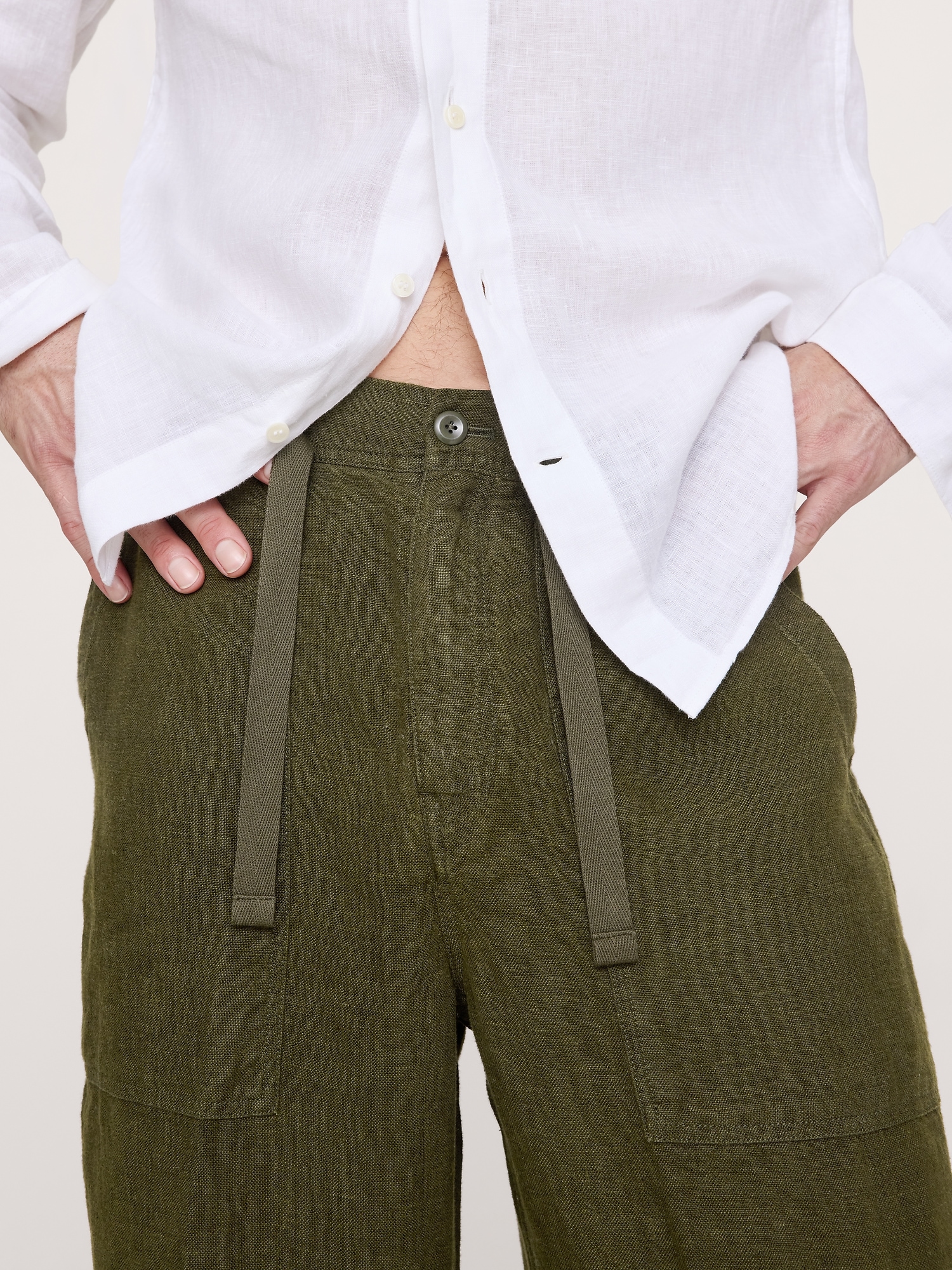 Image number 4 showing, Relaxed Linen Utility Beach Pant