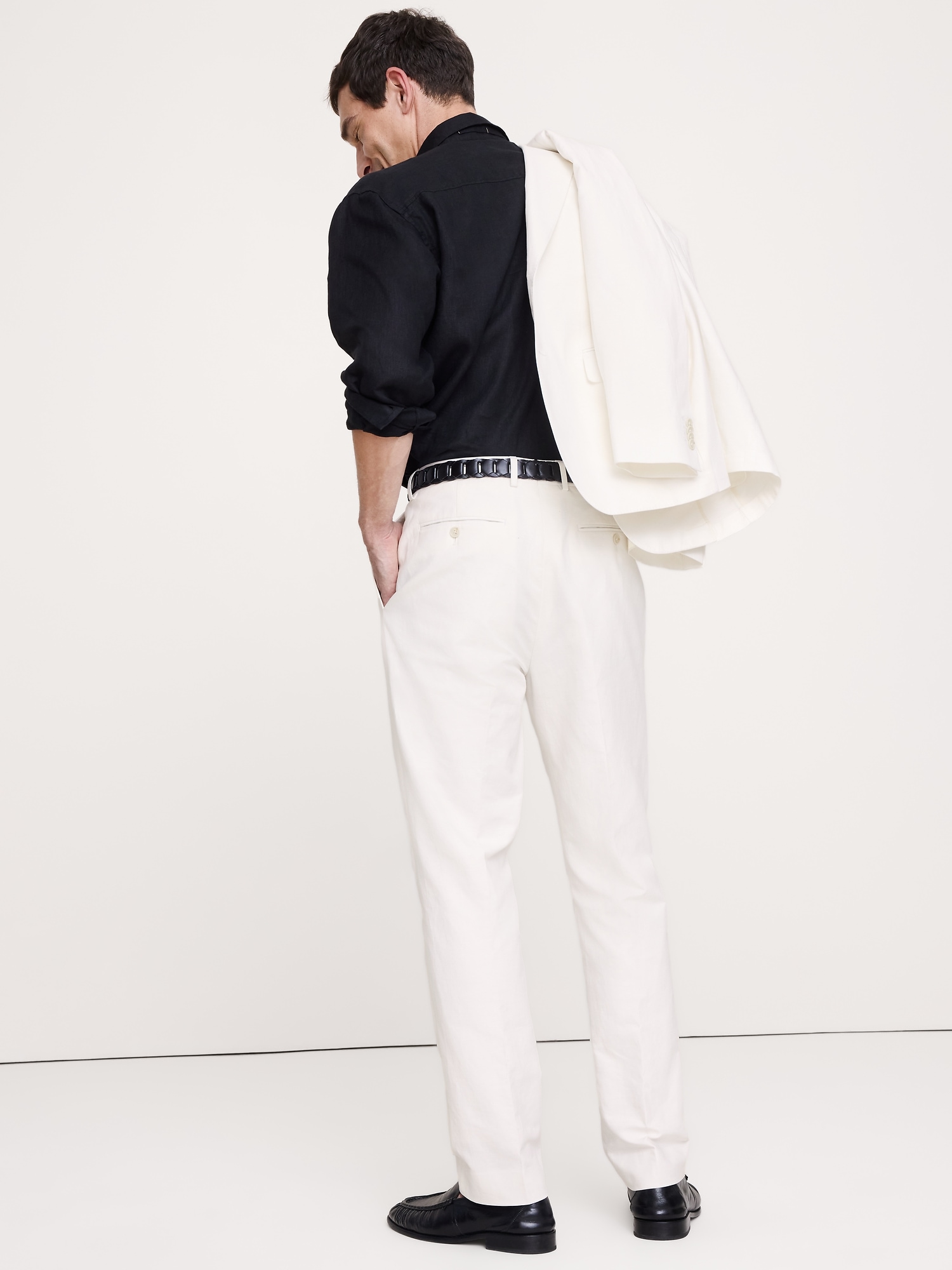 Image number 3 showing, Italian Cotton-Linen Suit Pant