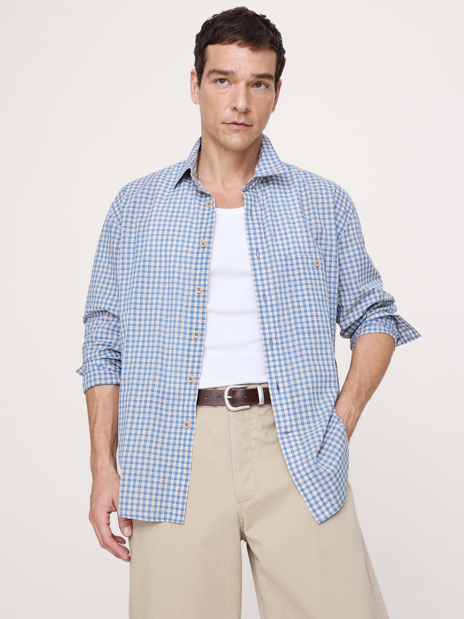 Image number 1 showing, Relaxed-Fit Summerweight Cotton Shirt